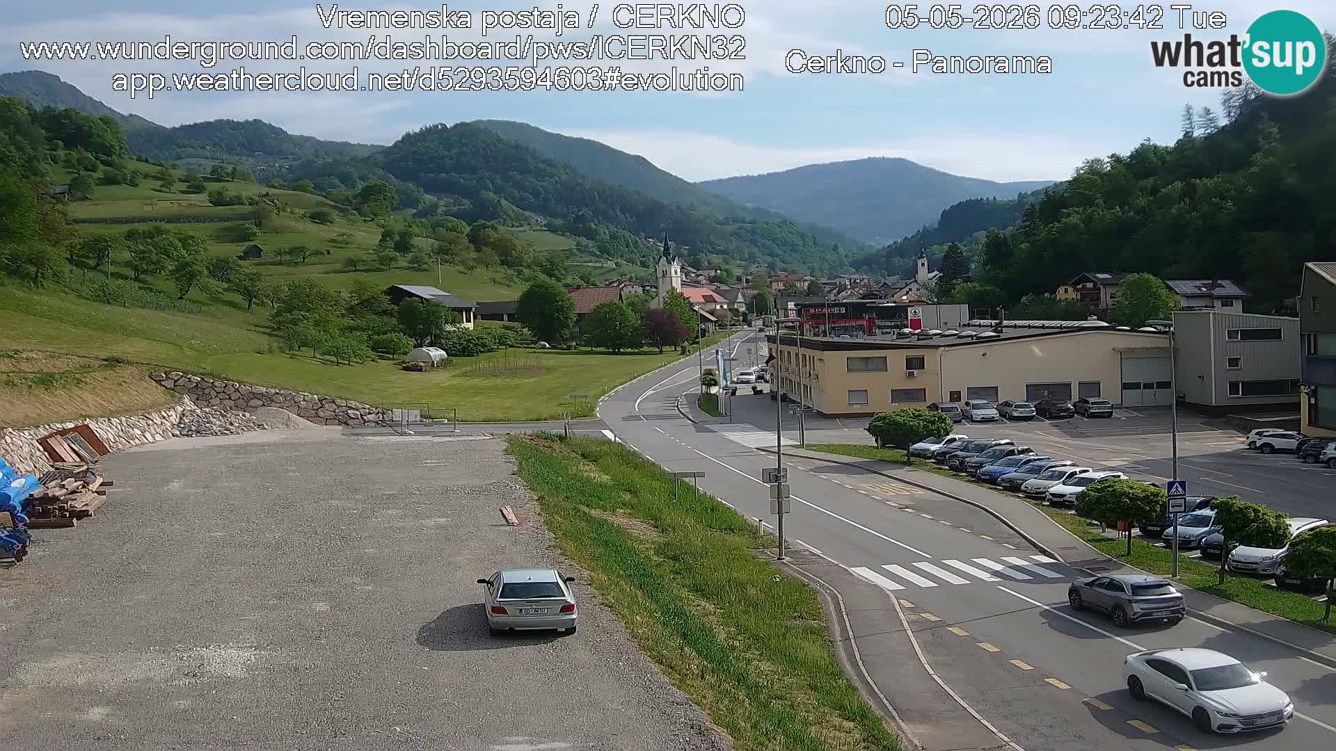 Cerkno Stadteingang Live-Webcam