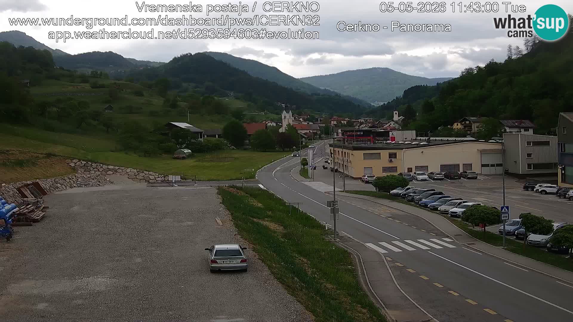 Cerkno ulaz u grad – Kamera uživo