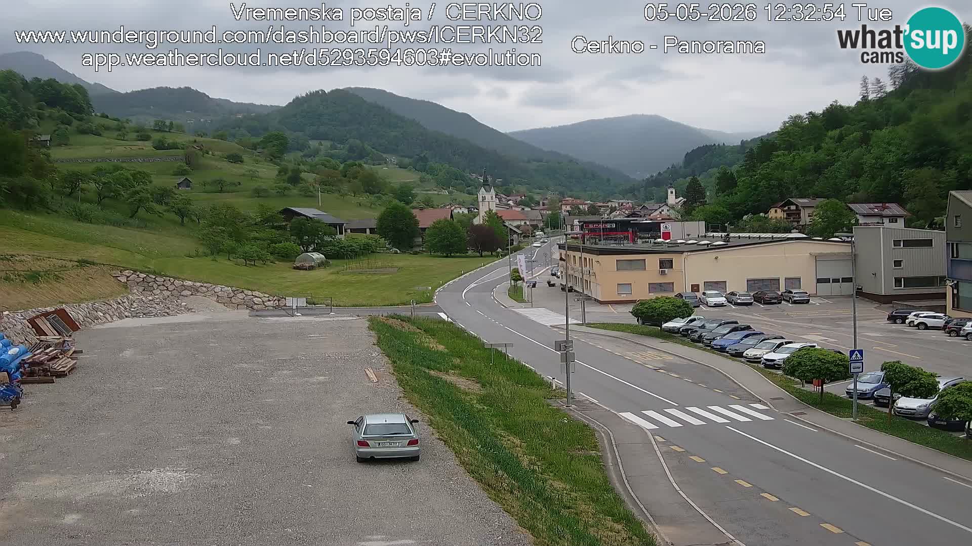 Cerkno ulaz u grad – Kamera uživo
