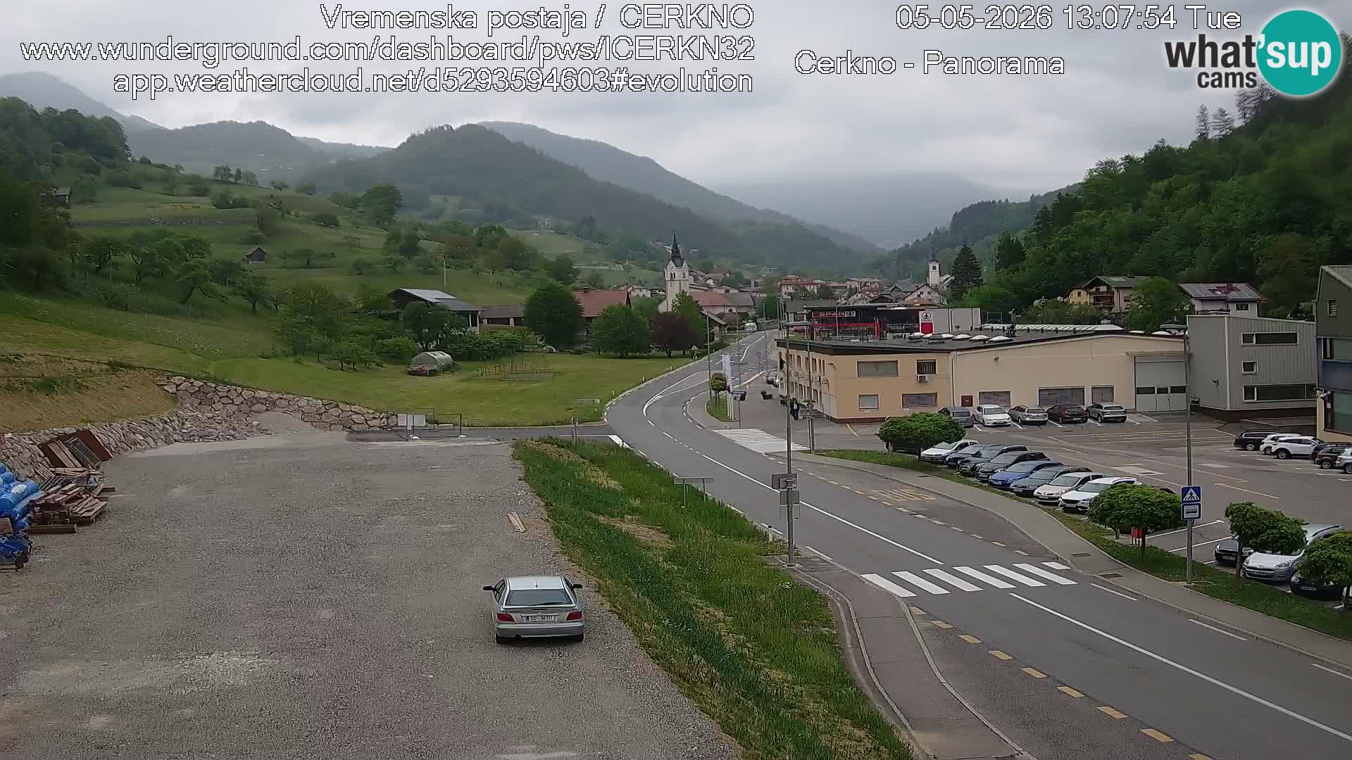 Cerkno ulaz u grad – Kamera uživo