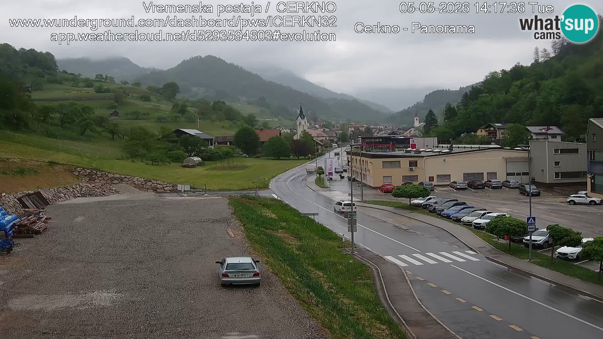 Cerkno ulaz u grad – Kamera uživo