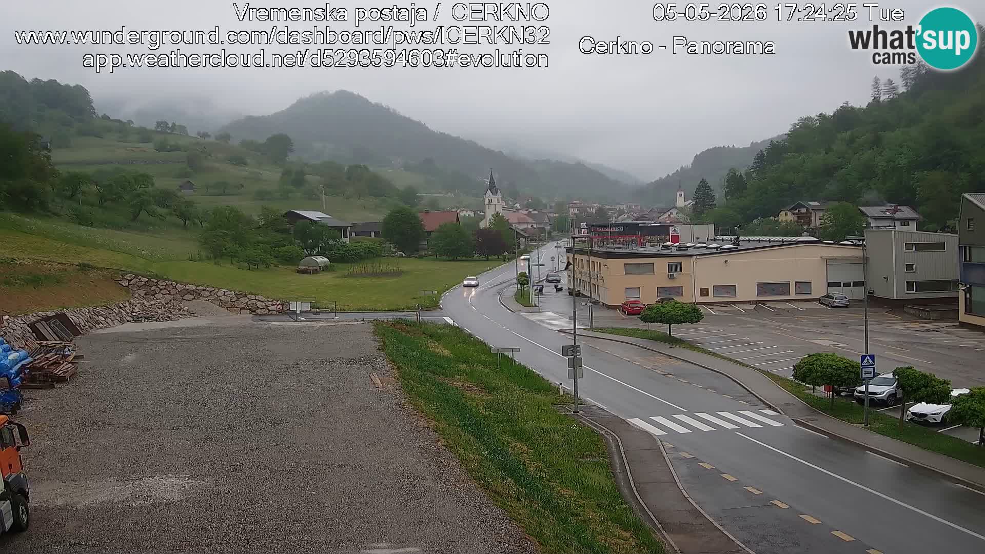 Webcam Ingresso Città di Cerkno