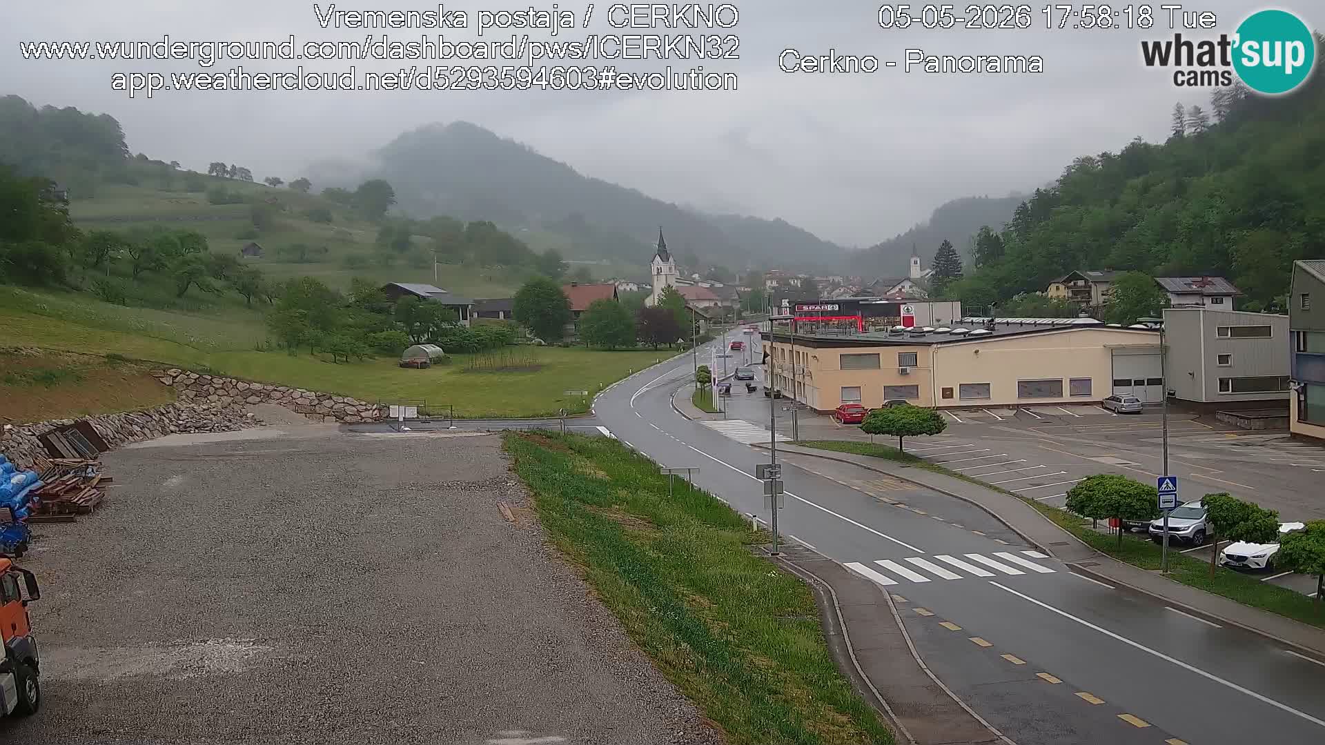 Cerkno ulaz u grad – Kamera uživo