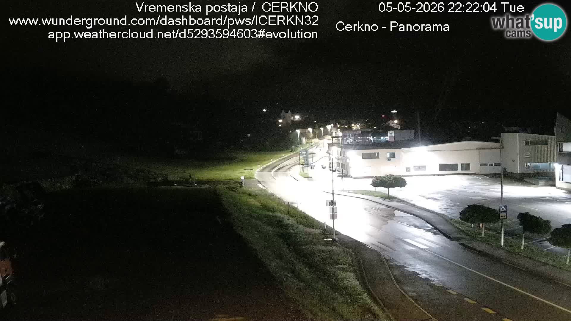 Cerkno entrada a la ciudad Webcam en vivo