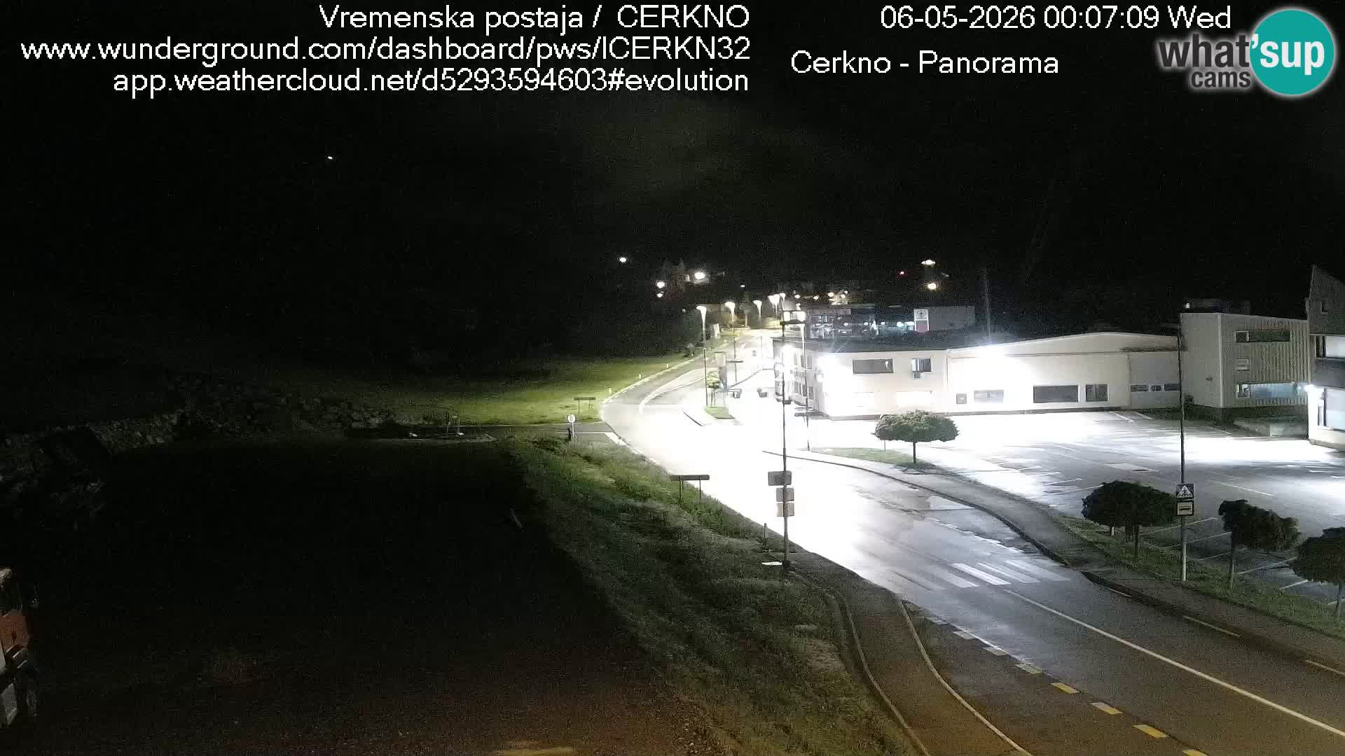 Cerkno city entrance Live Webcam