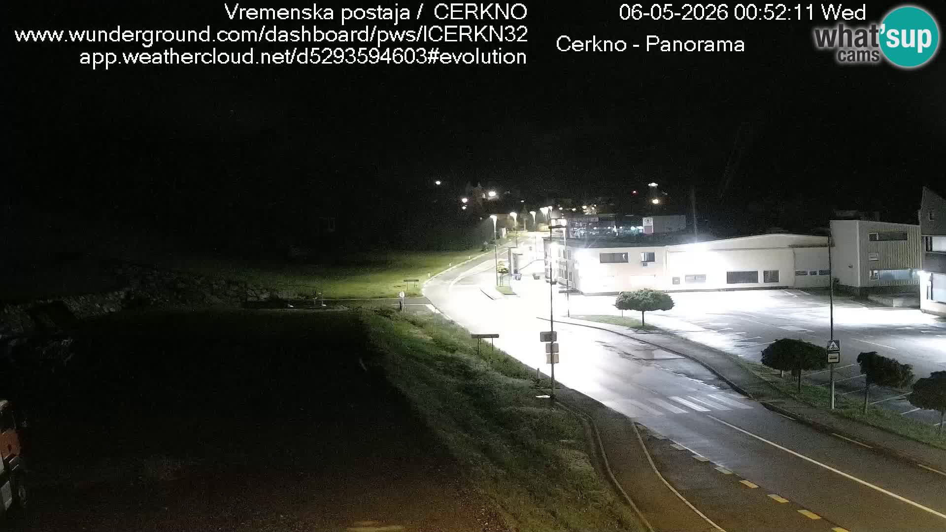 Webcam en direct – Entrée de la ville de Cerkno