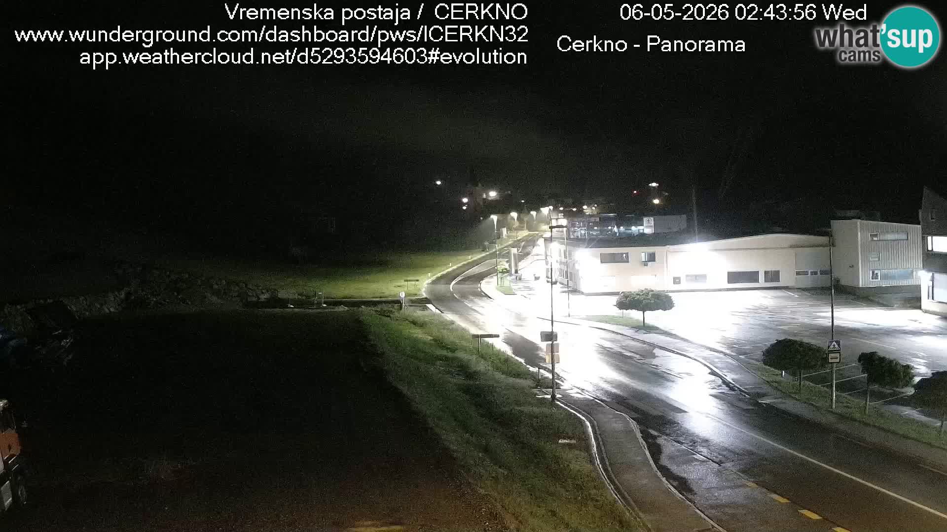 Webcam en direct – Entrée de la ville de Cerkno