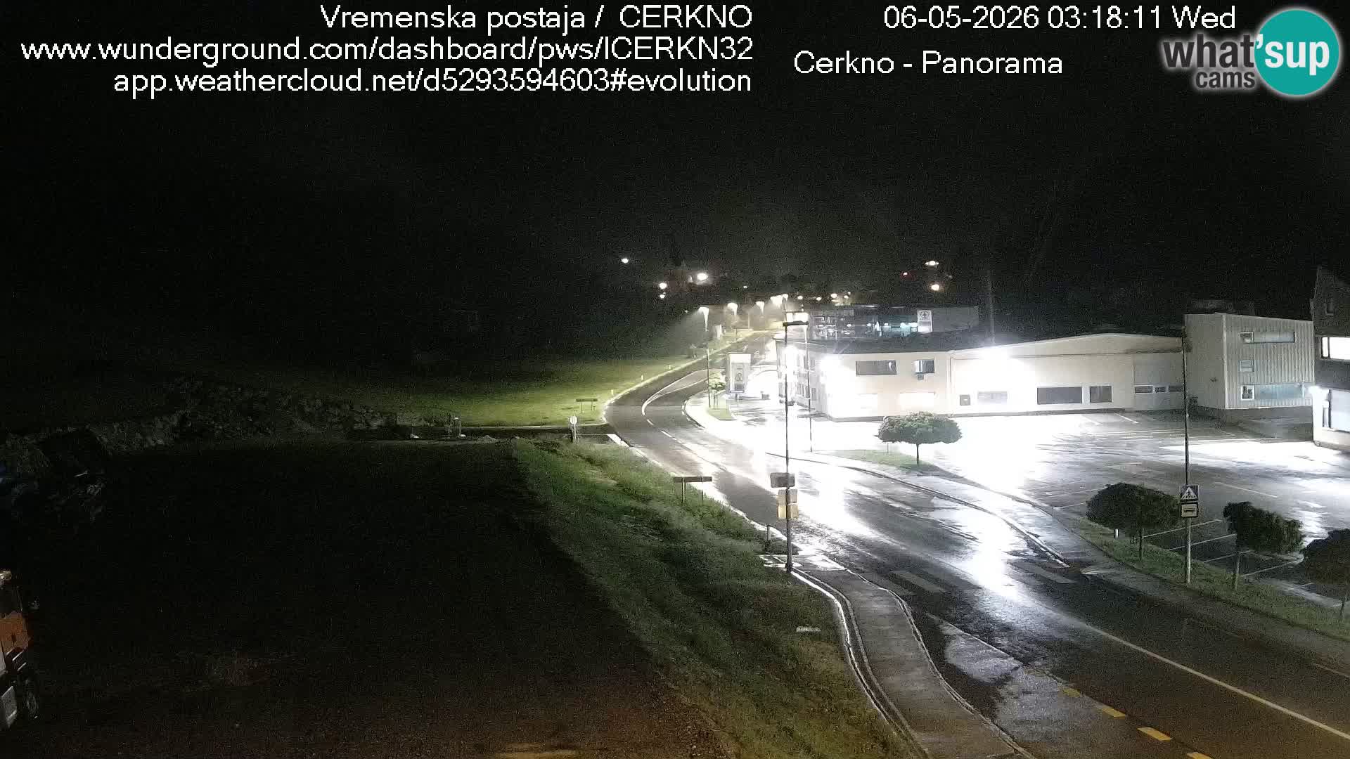 Cerkno city entrance Live Webcam