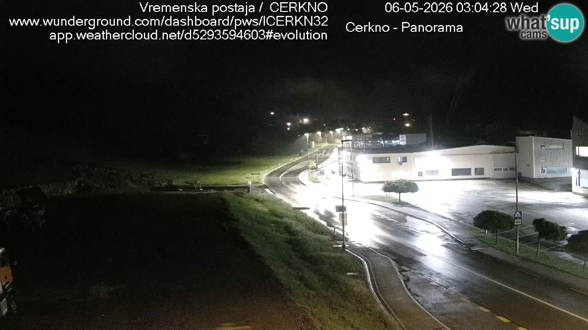 Cerkno city entrance Live Webcam