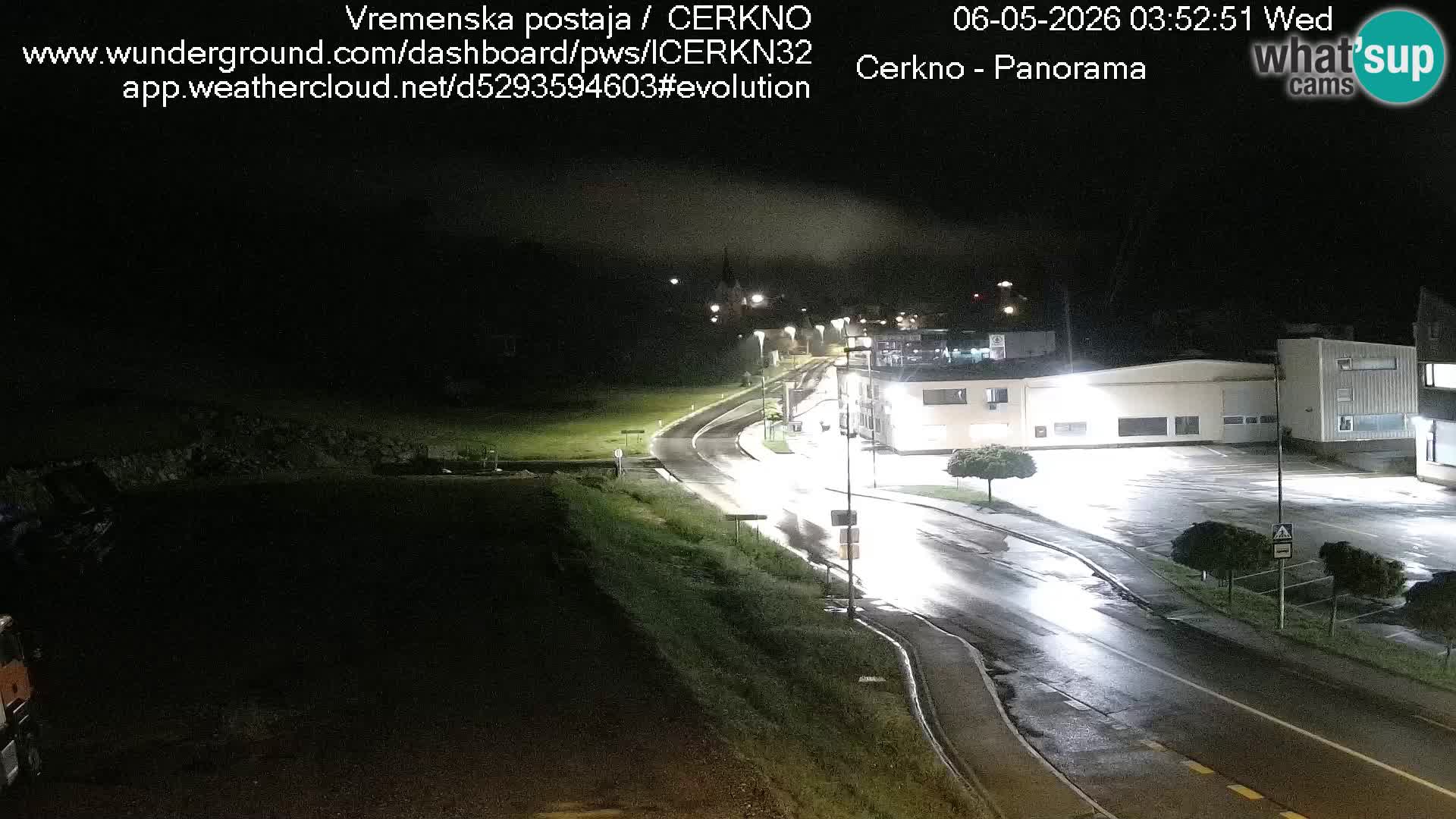 Cerkno city entrance Live Webcam