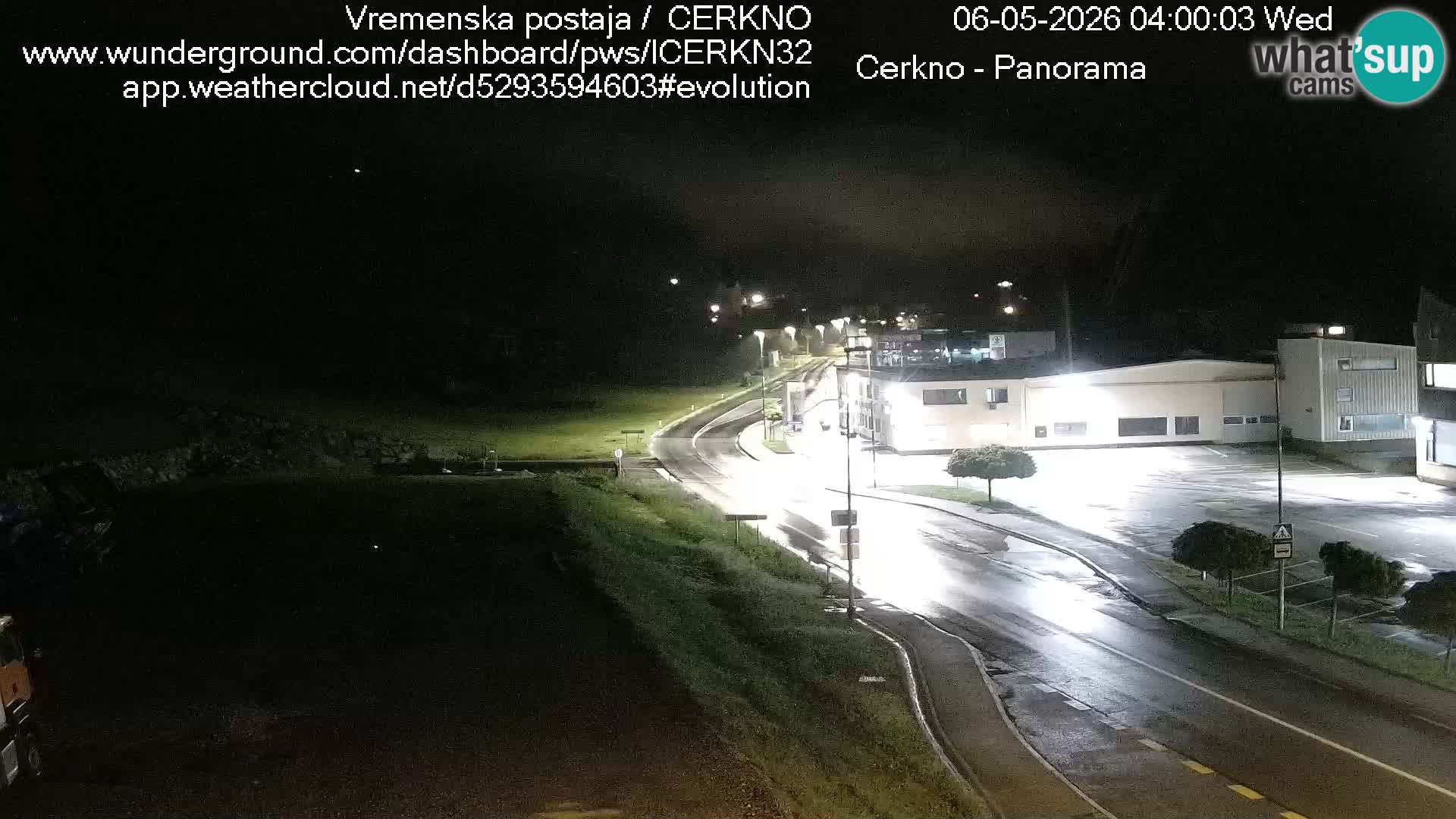 Cerkno city entrance Live Webcam