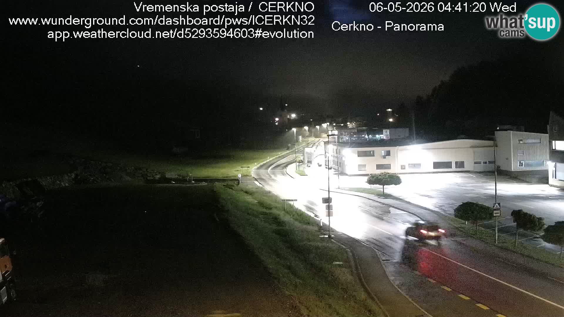 Cerkno city entrance Live Webcam
