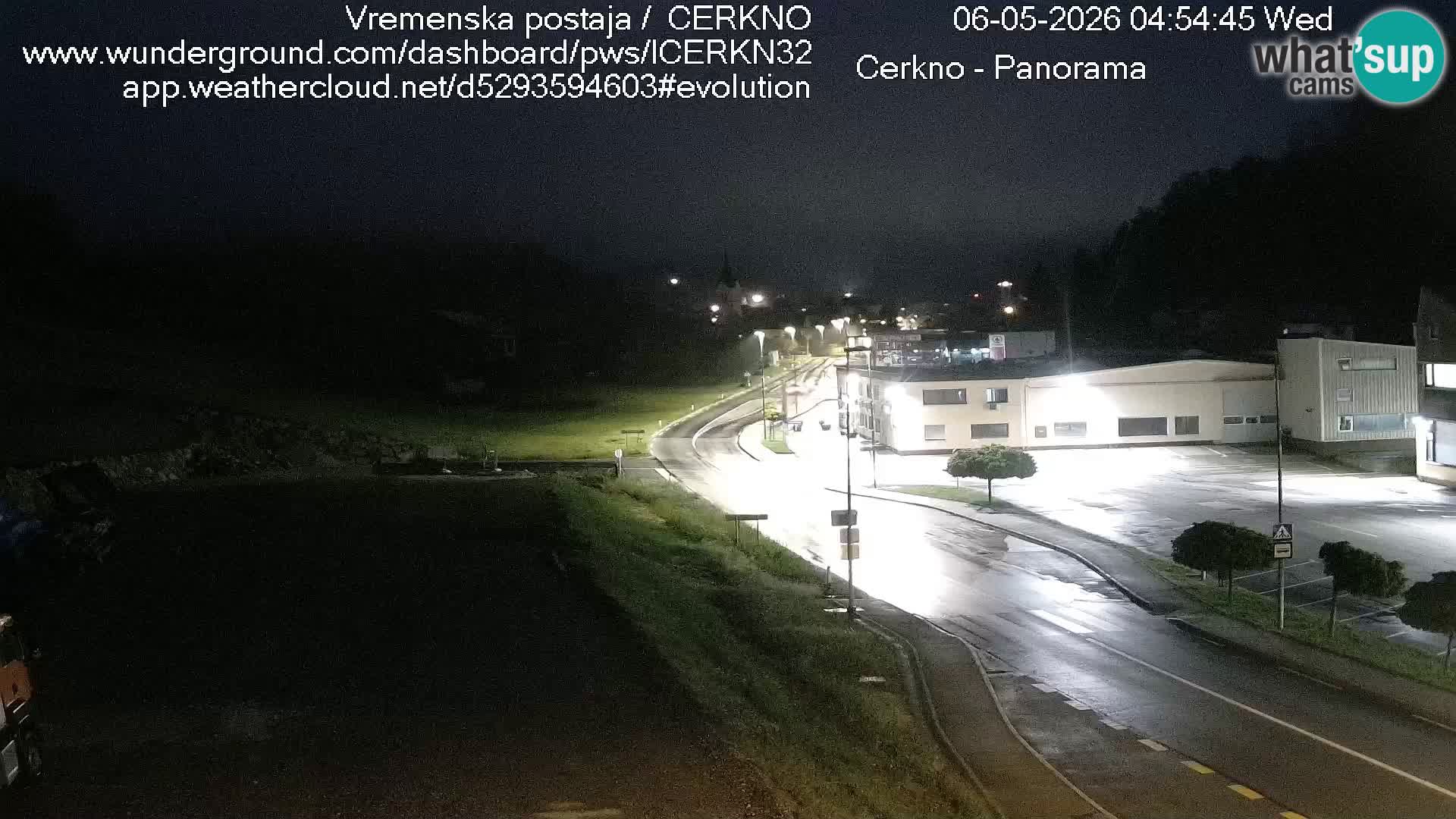 Cerkno city entrance Live Webcam