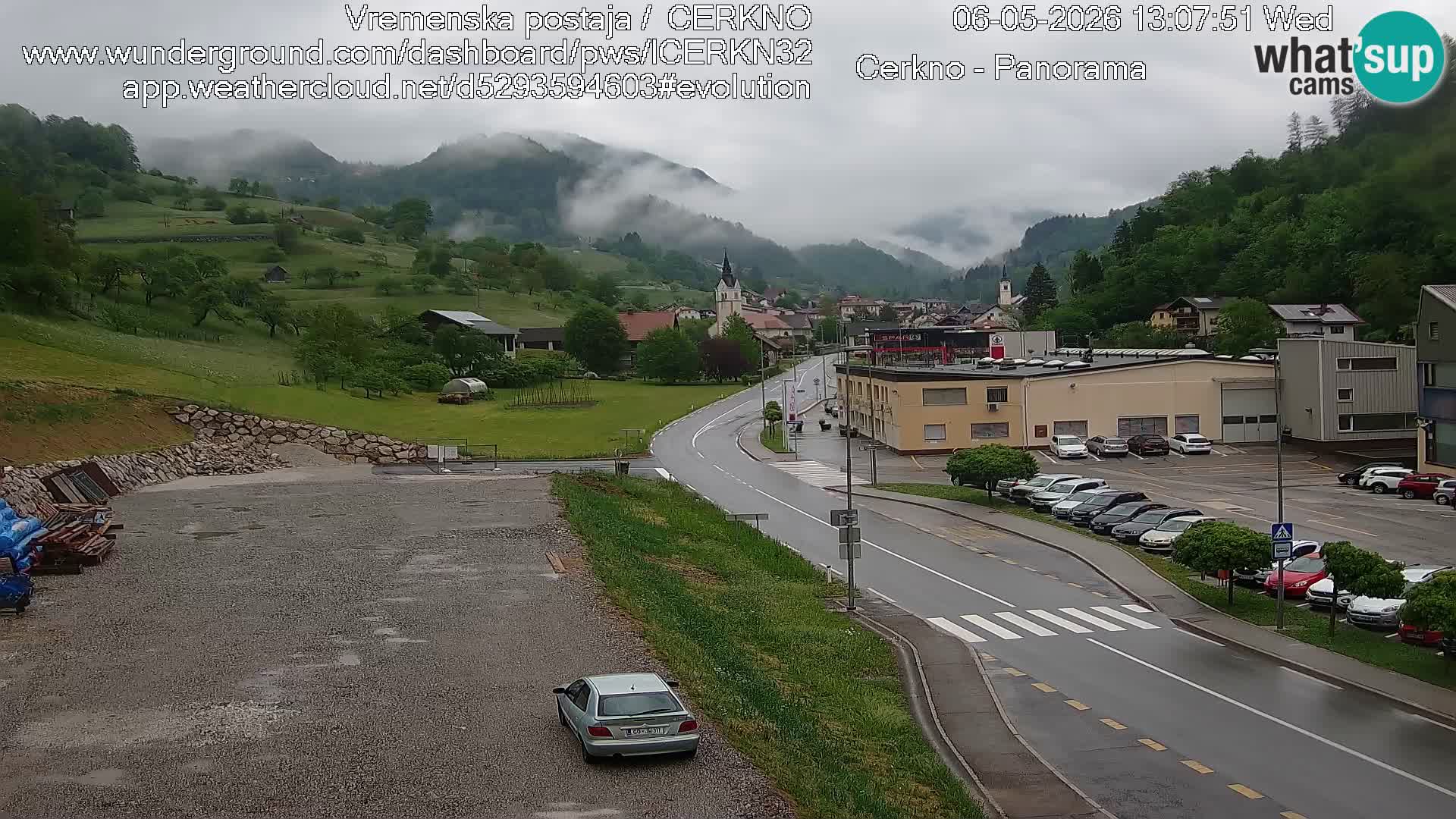 Cerkno ulaz u grad – Kamera uživo