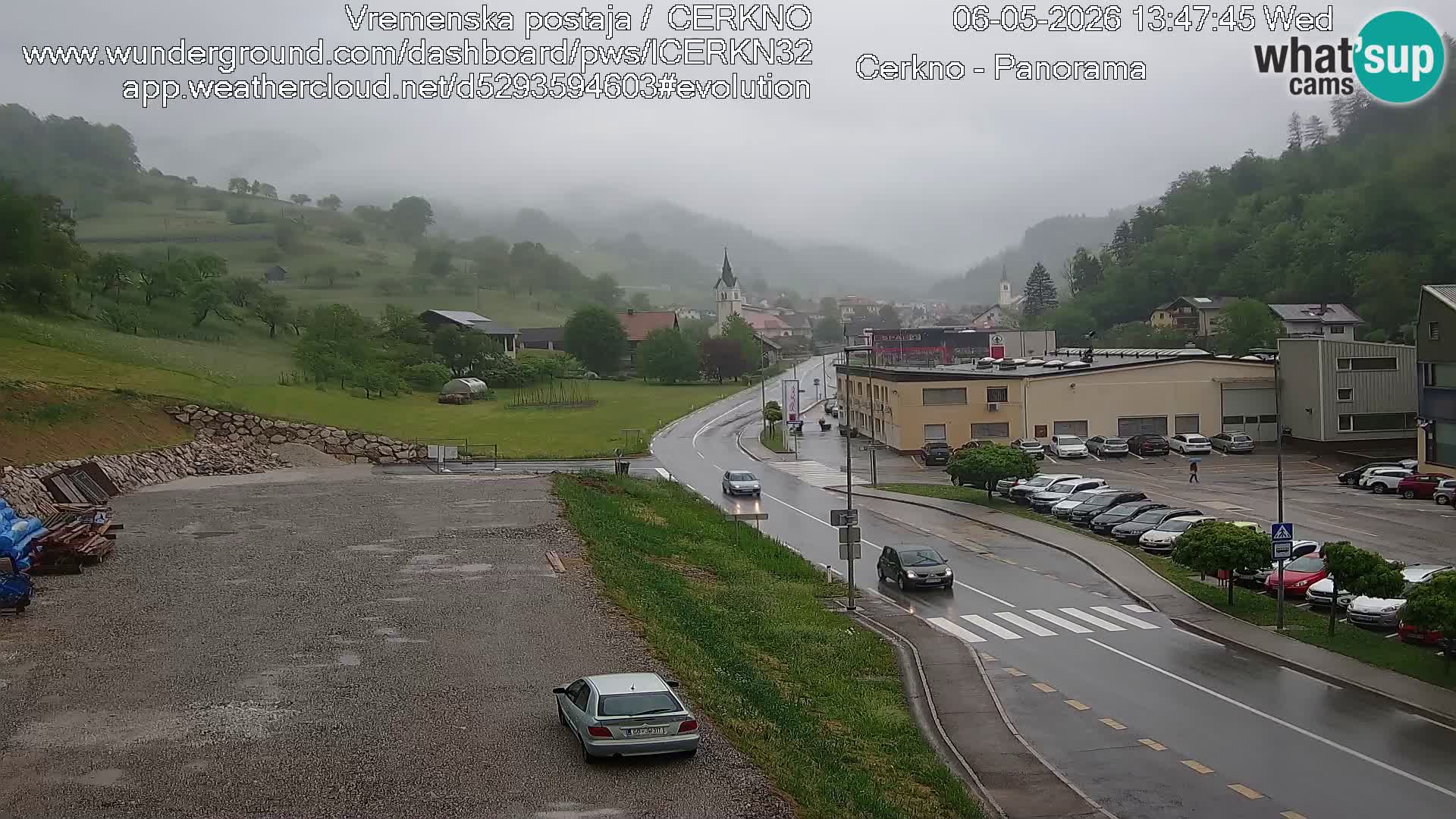 Cerkno ulaz u grad – Kamera uživo
