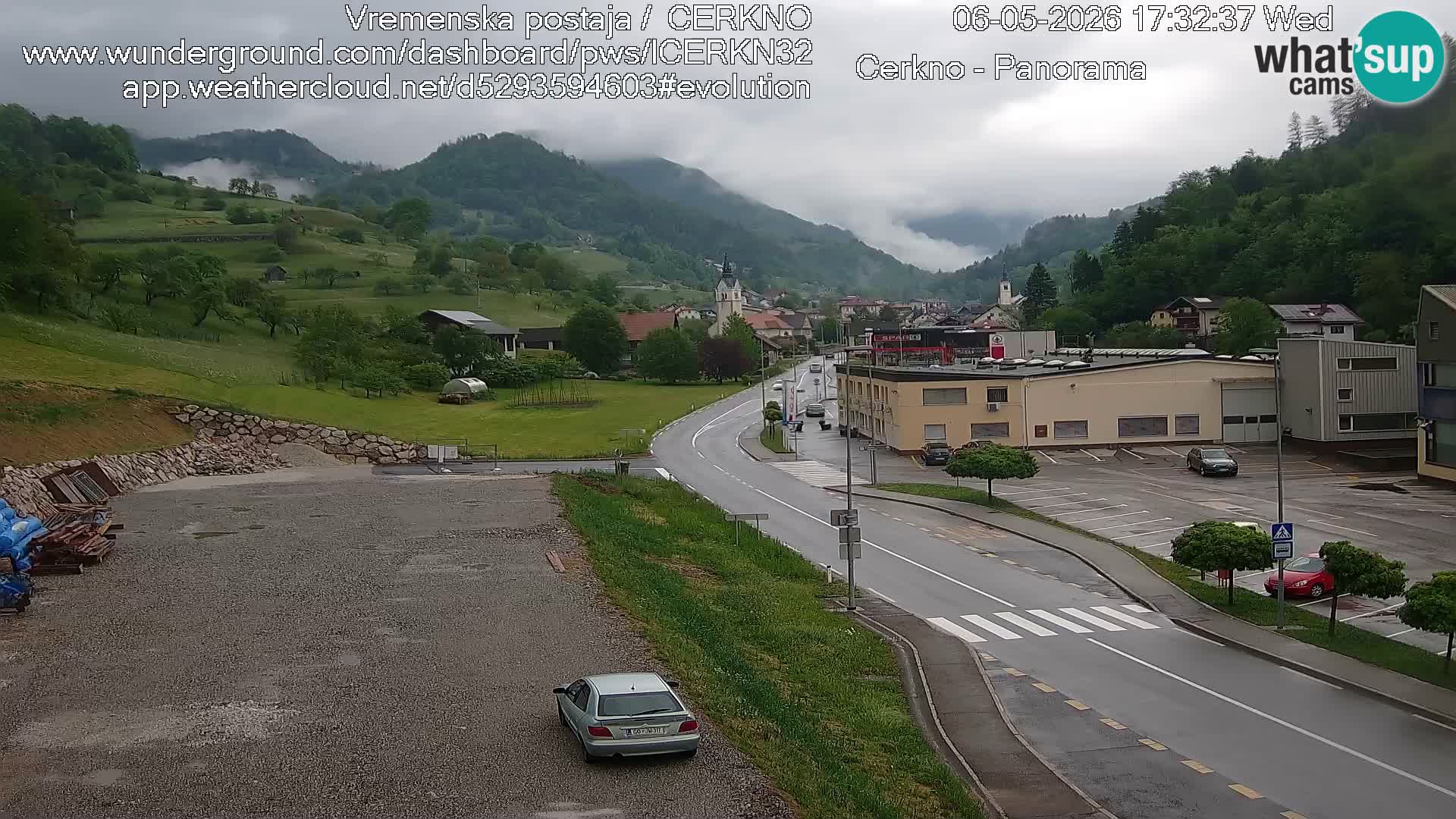 Cerkno ulaz u grad – Kamera uživo