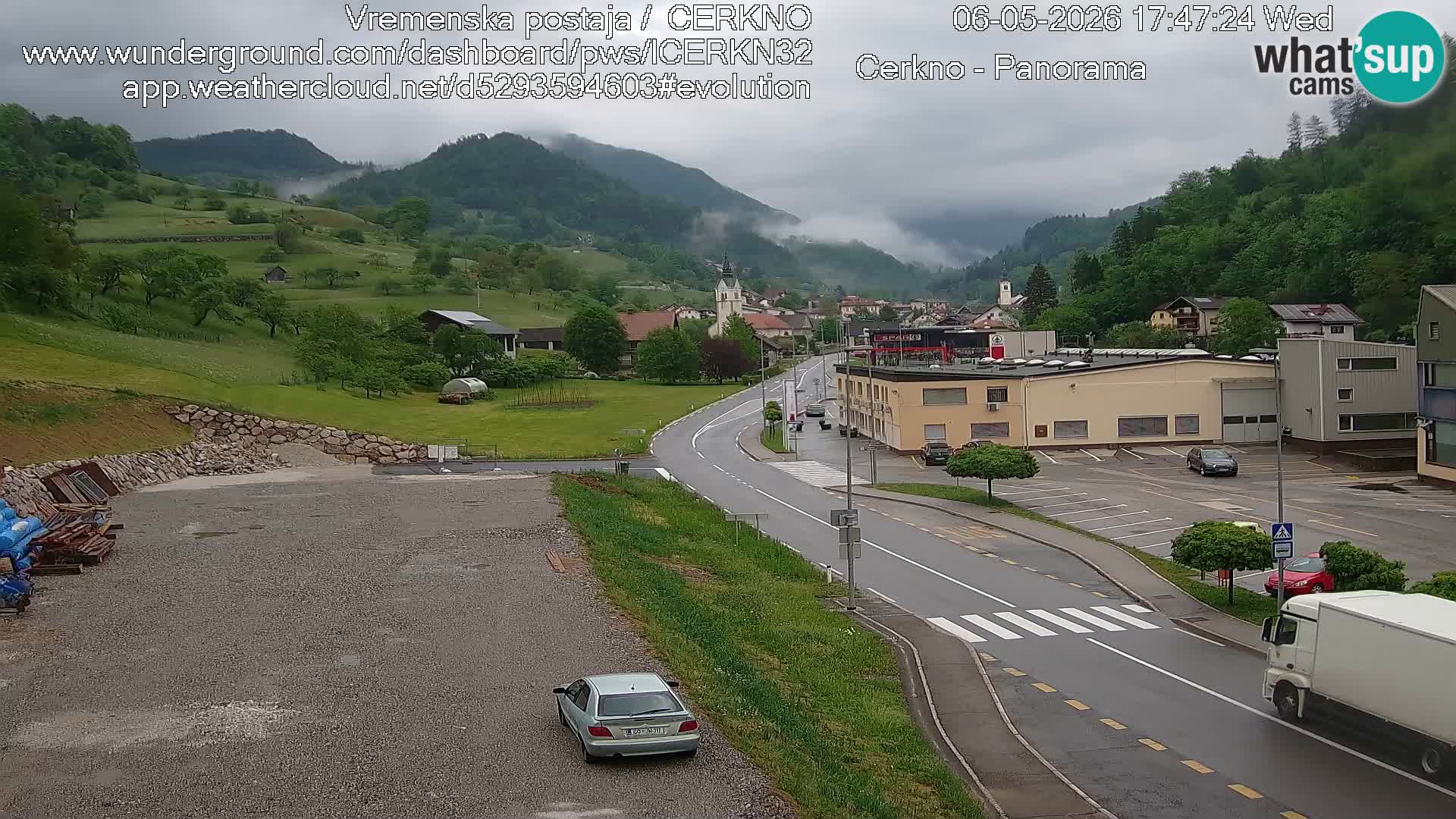 Cerkno ulaz u grad – Kamera uživo