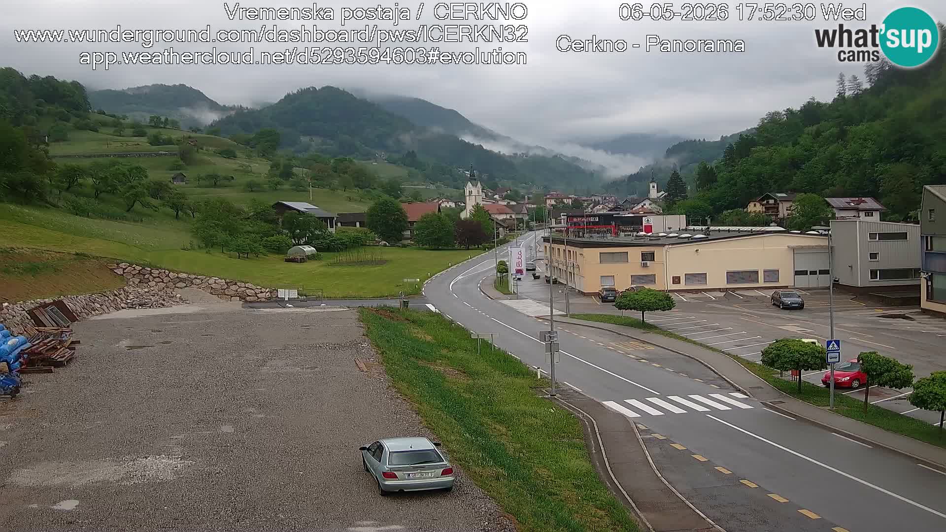 Cerkno ulaz u grad – Kamera uživo