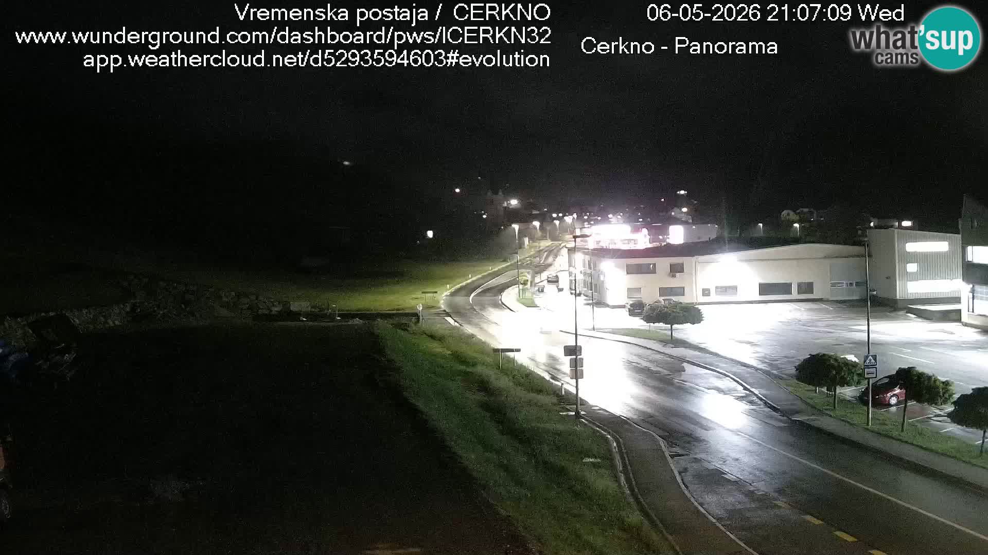 Cerkno city entrance Live Webcam
