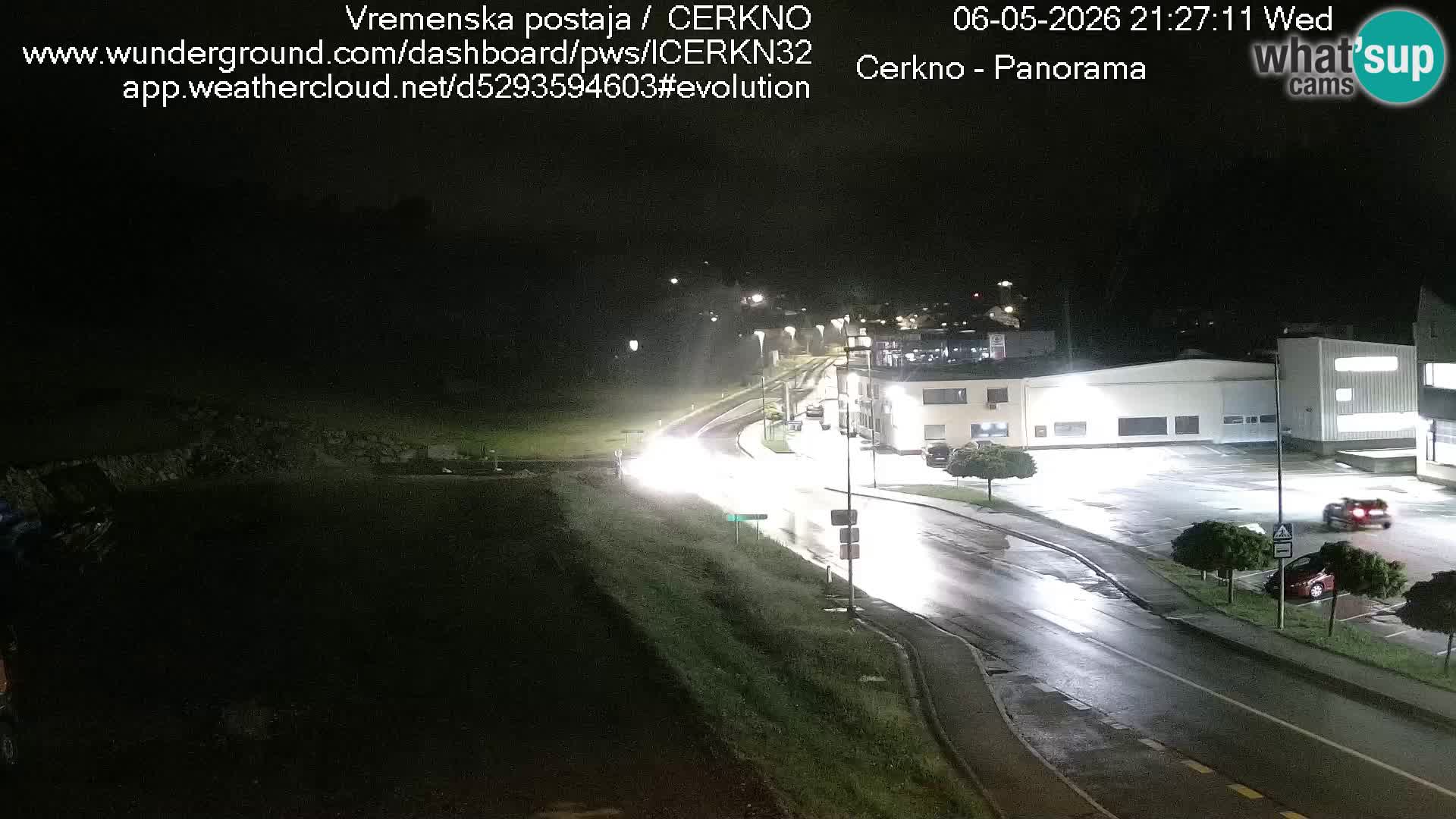 Cerkno city entrance Live Webcam