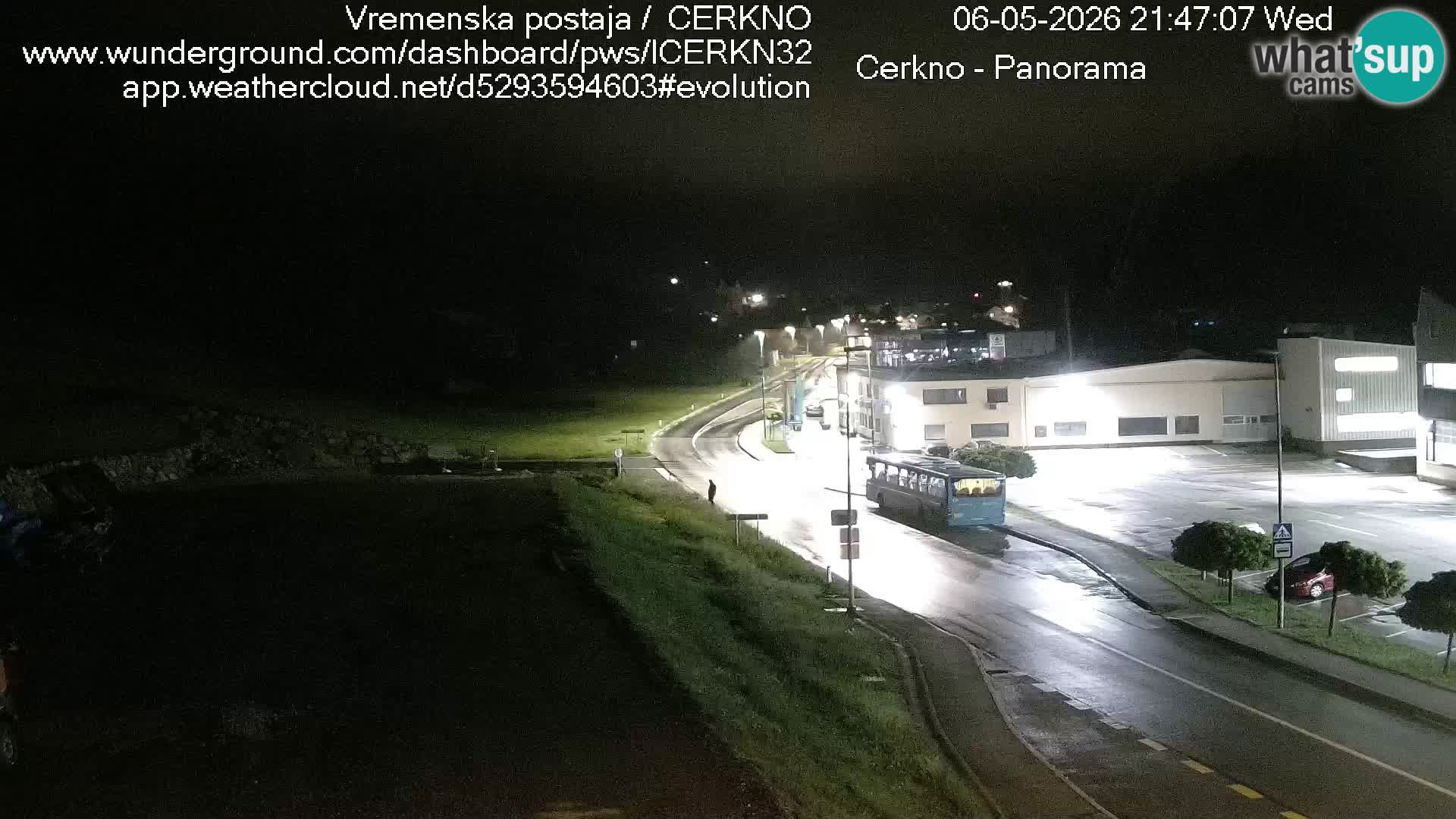 Webcam en direct – Entrée de la ville de Cerkno