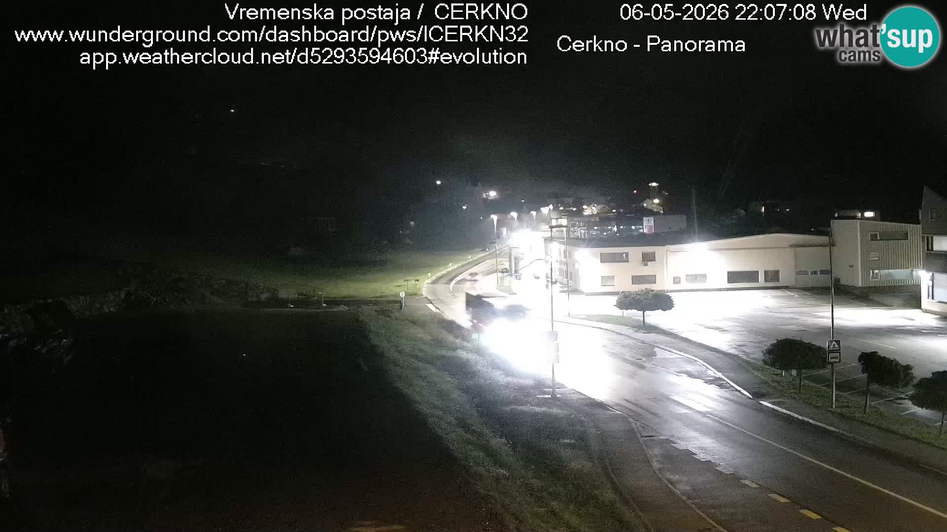 Webcam en direct – Entrée de la ville de Cerkno
