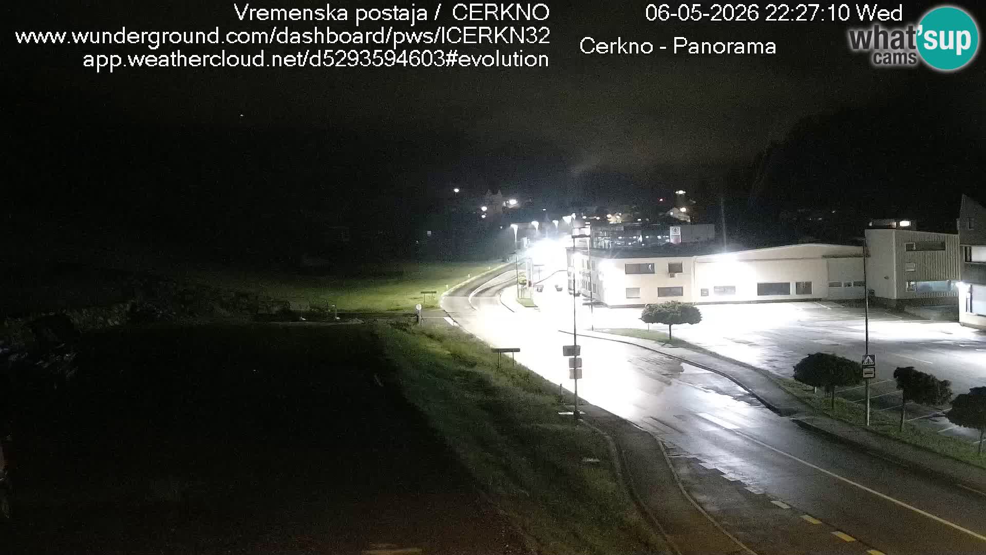Cerkno city entrance Live Webcam