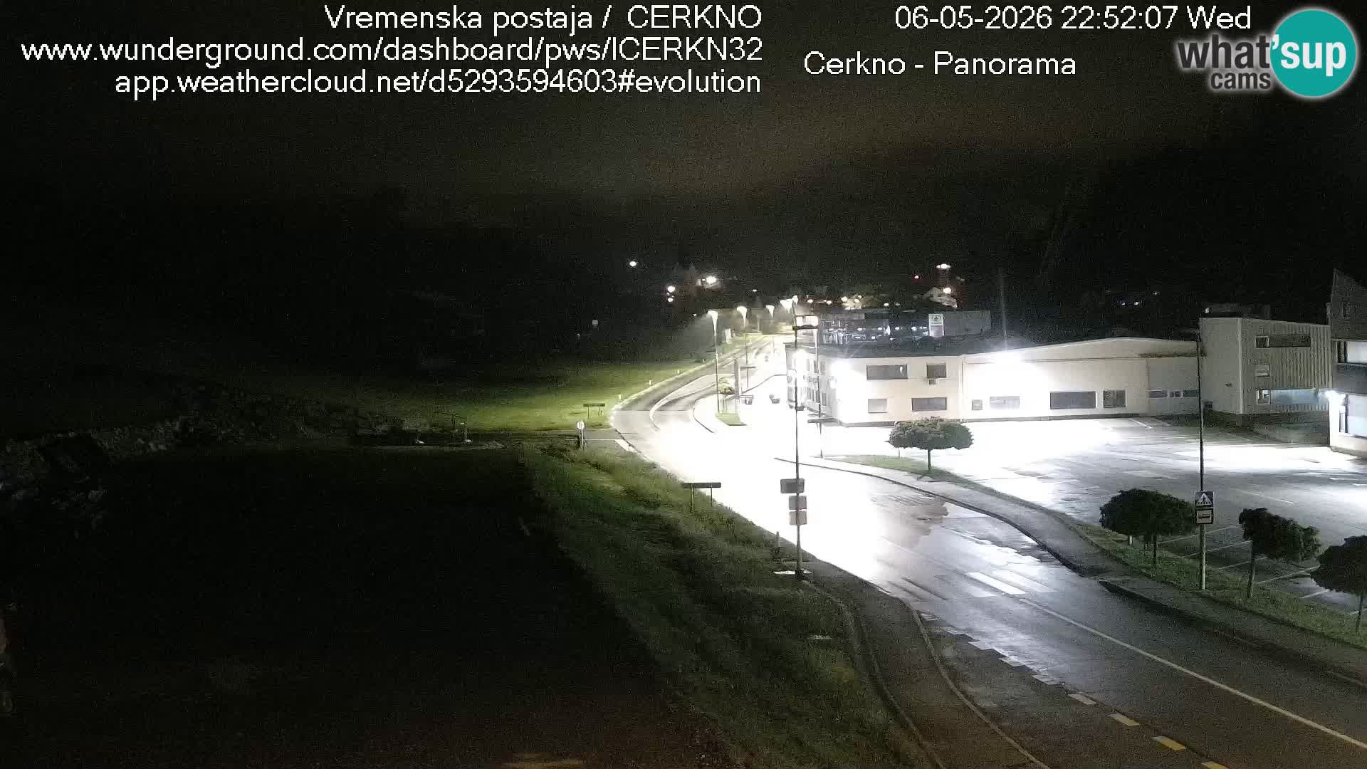 Cerkno entrada a la ciudad Webcam en vivo