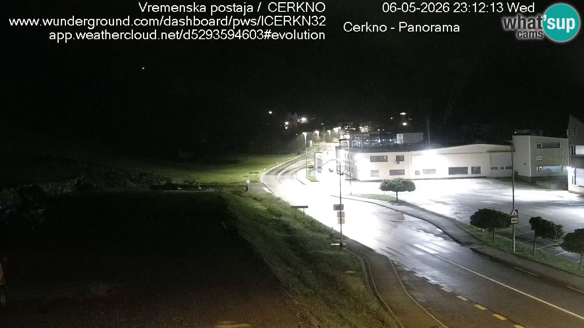 Cerkno city entrance Live Webcam