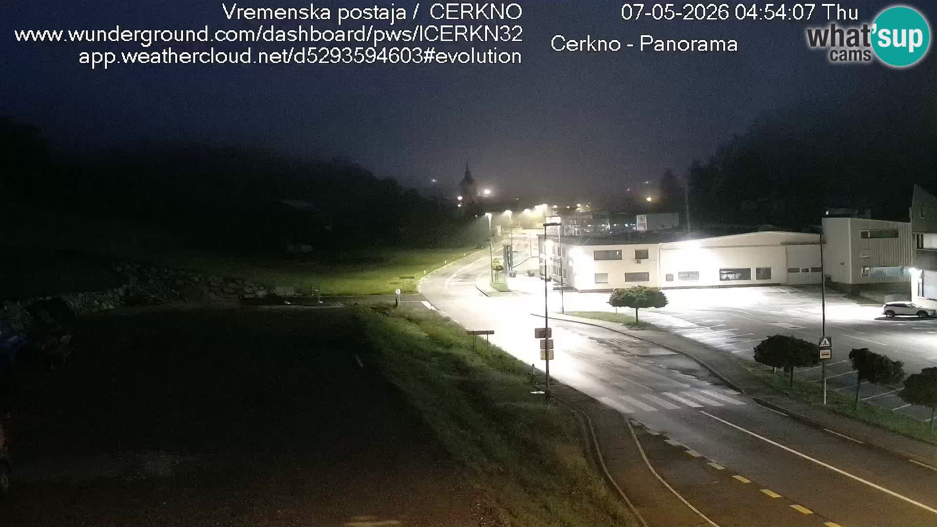 Cerkno city entrance Live Webcam