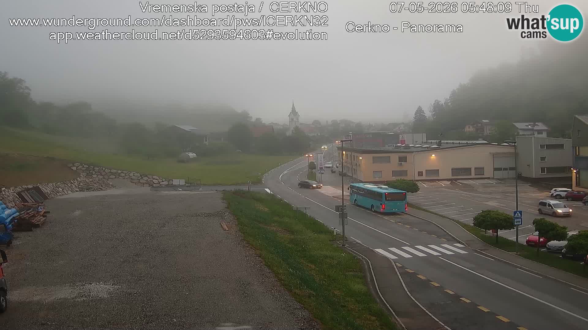 Cerkno entrada a la ciudad Webcam en vivo