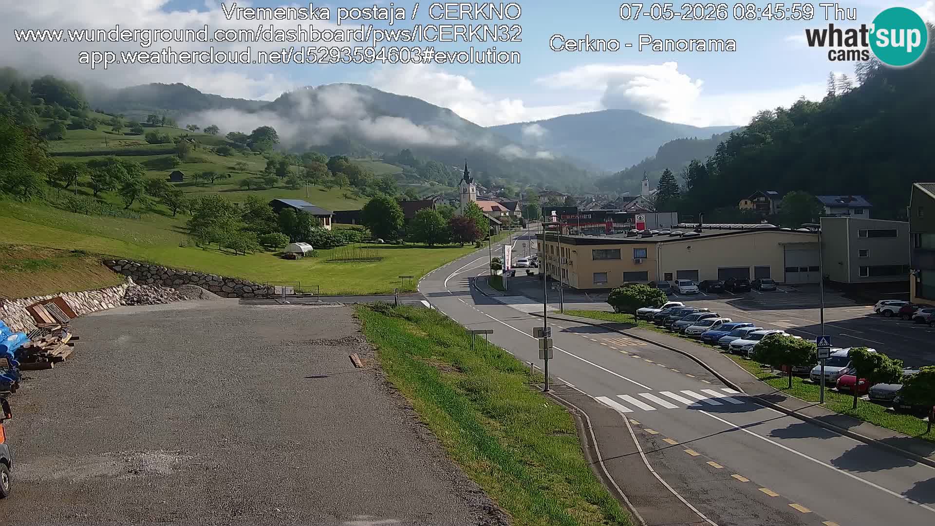 Cerkno ulaz u grad – Kamera uživo