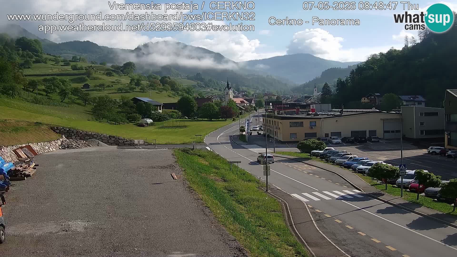 Cerkno Stadteingang Live-Webcam