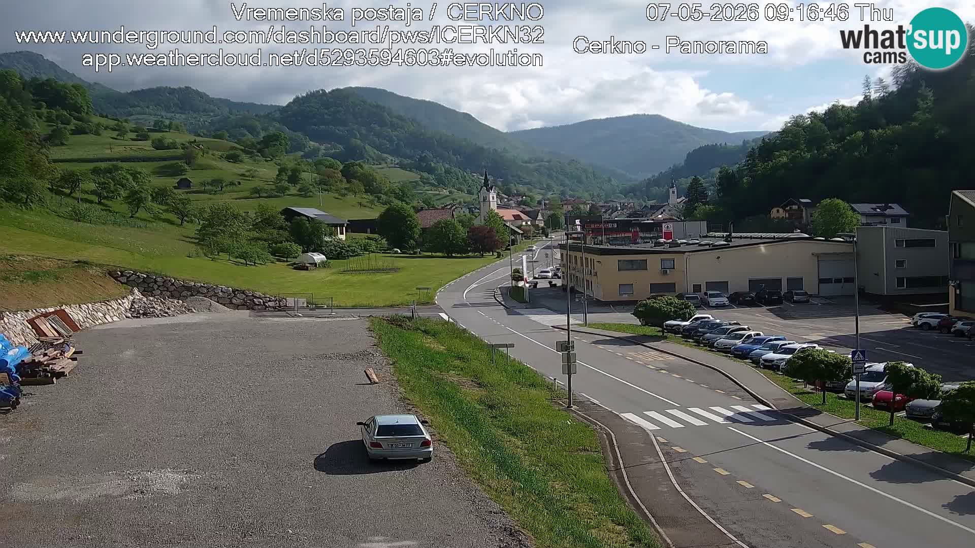 Cerkno ulaz u grad – Kamera uživo