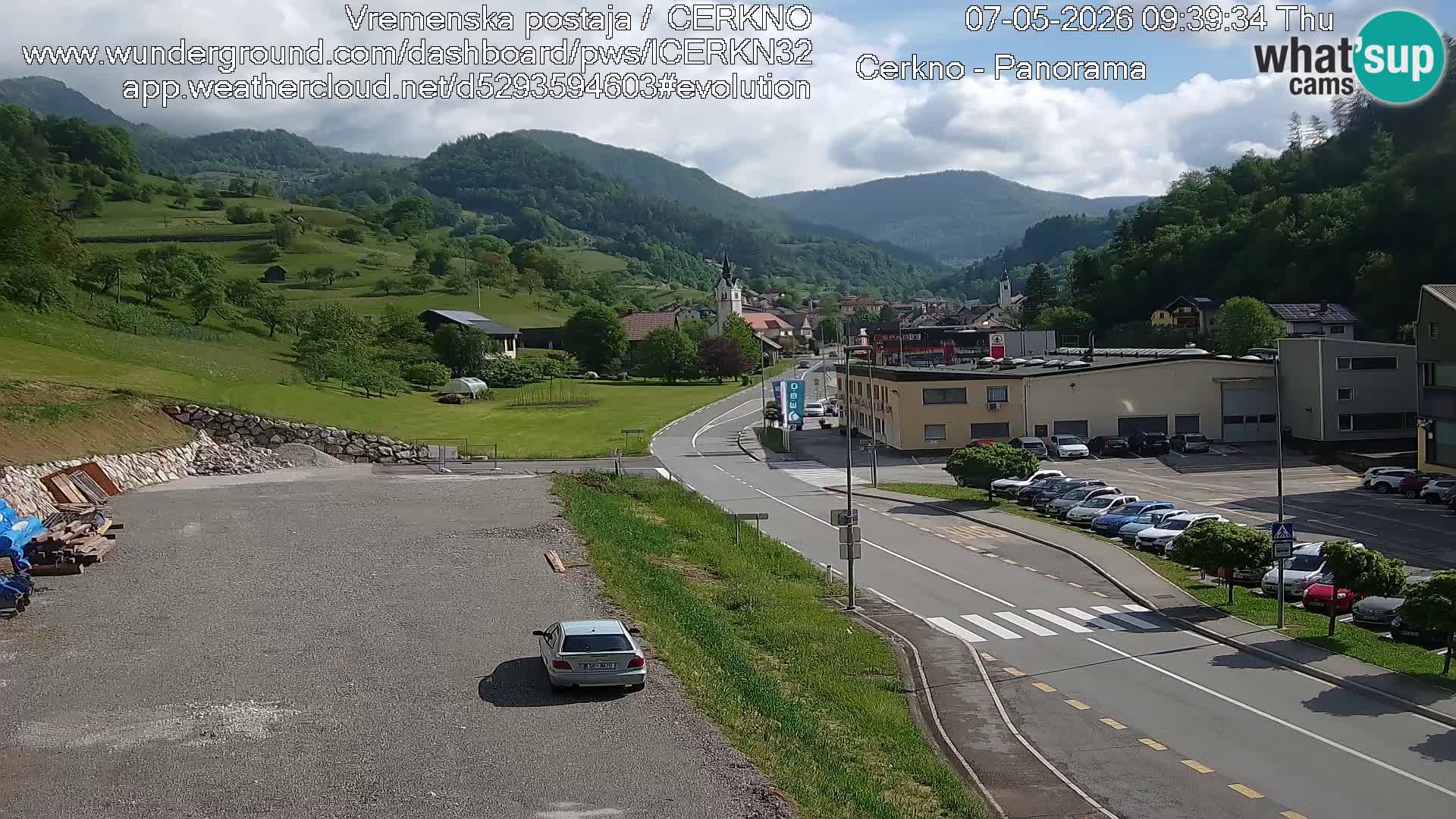 Cerkno ulaz u grad – Kamera uživo