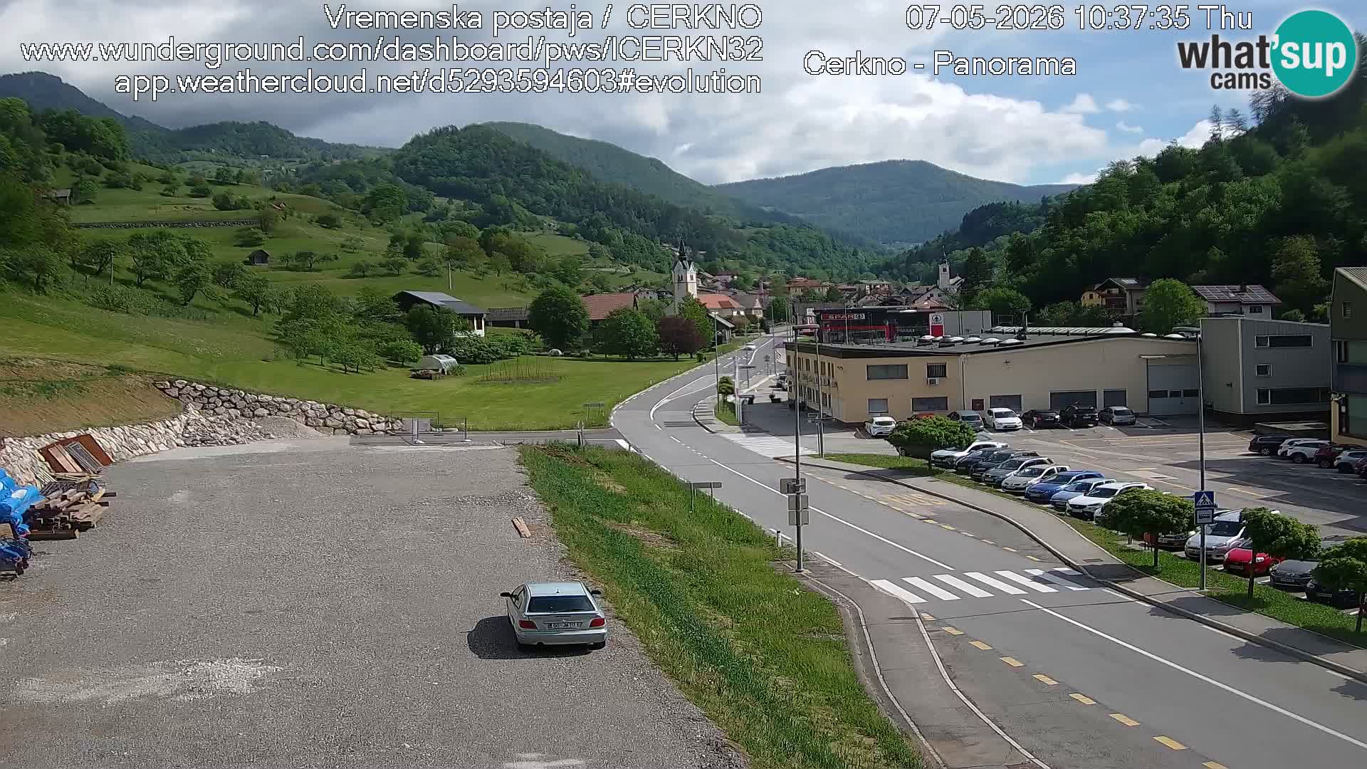 Cerkno ulaz u grad – Kamera uživo