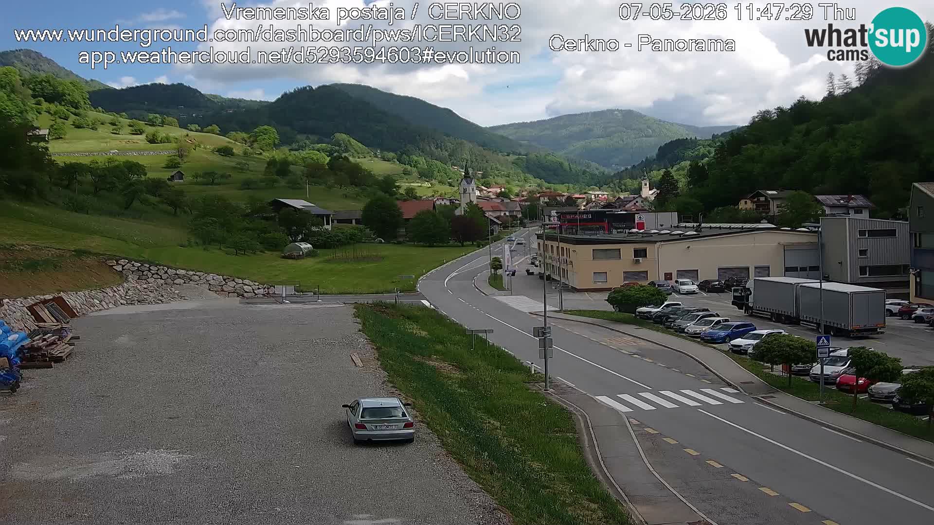 Cerkno ulaz u grad – Kamera uživo