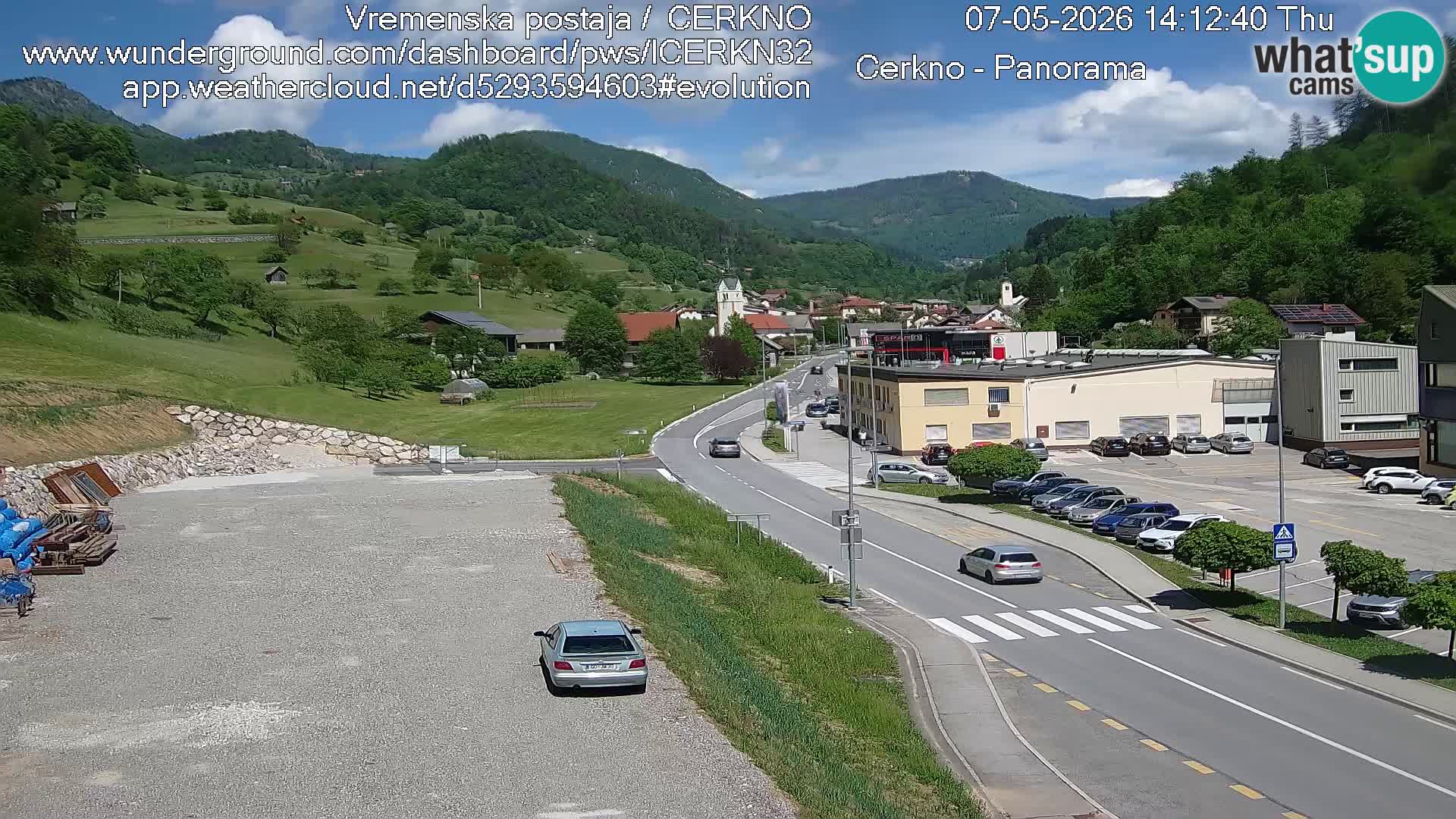 Cerkno ulaz u grad – Kamera uživo