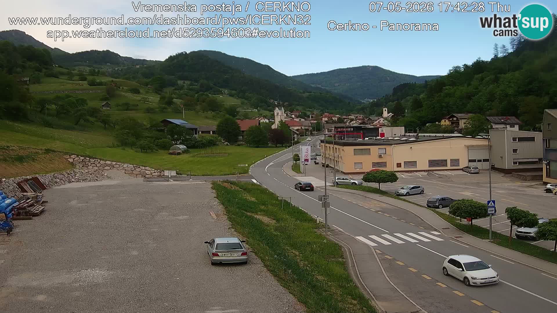 Cerkno Stadteingang Live-Webcam