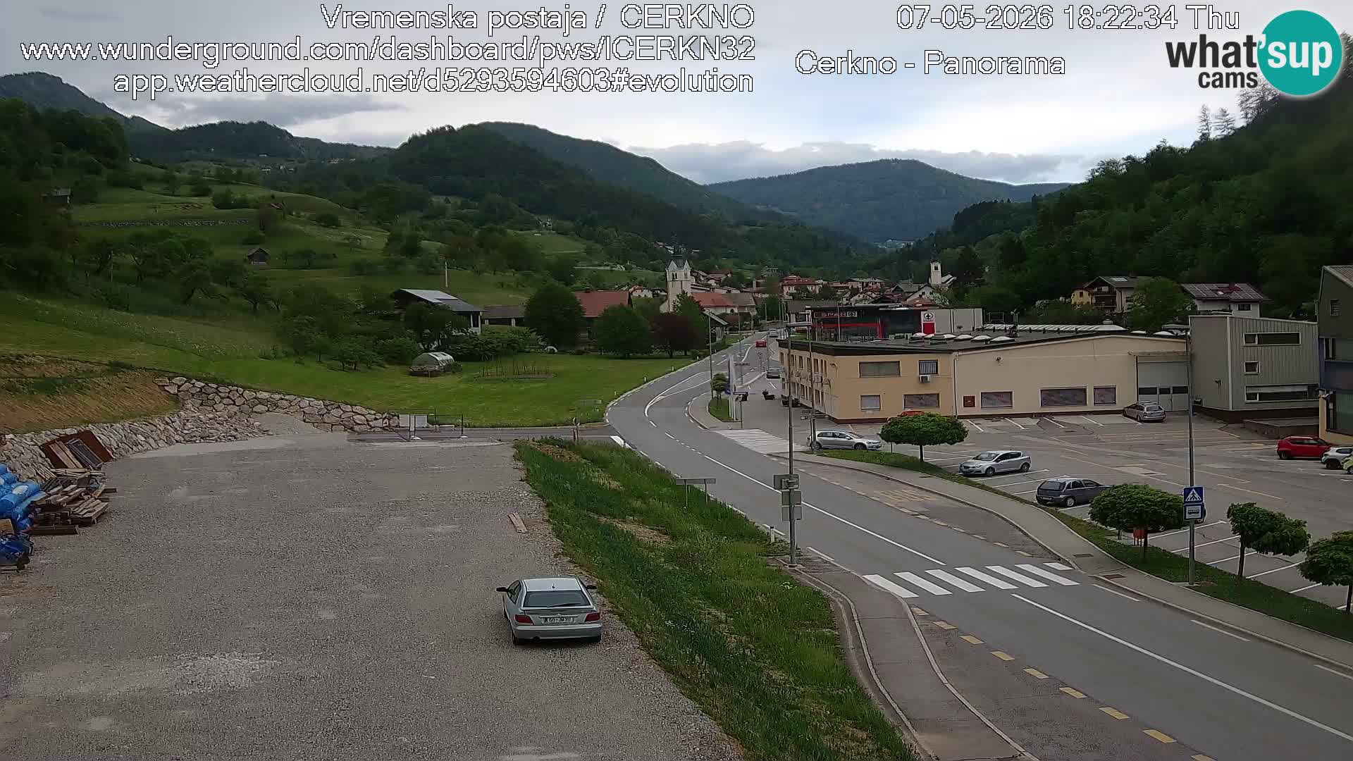 Cerkno ulaz u grad – Kamera uživo
