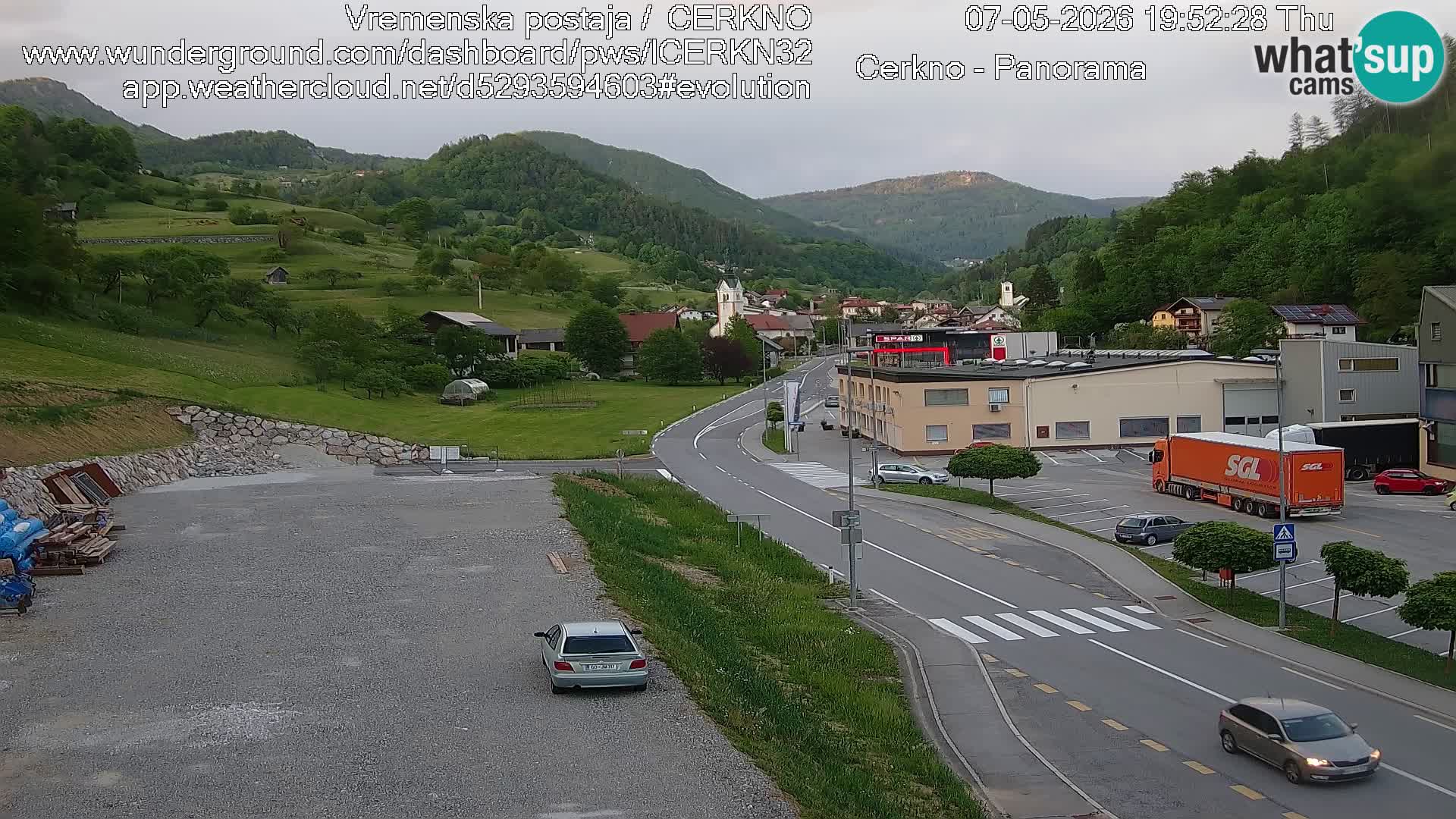 Cerkno ulaz u grad – Kamera uživo