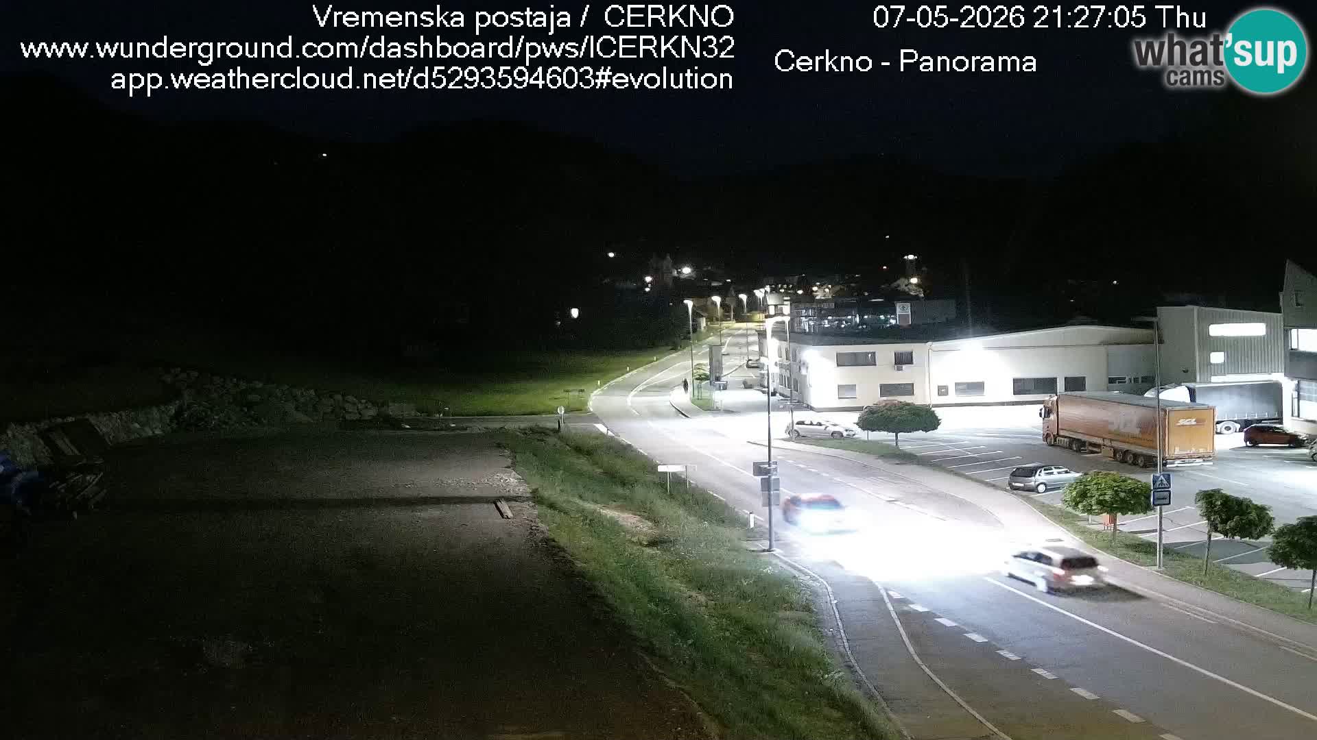 Webcam en direct – Entrée de la ville de Cerkno