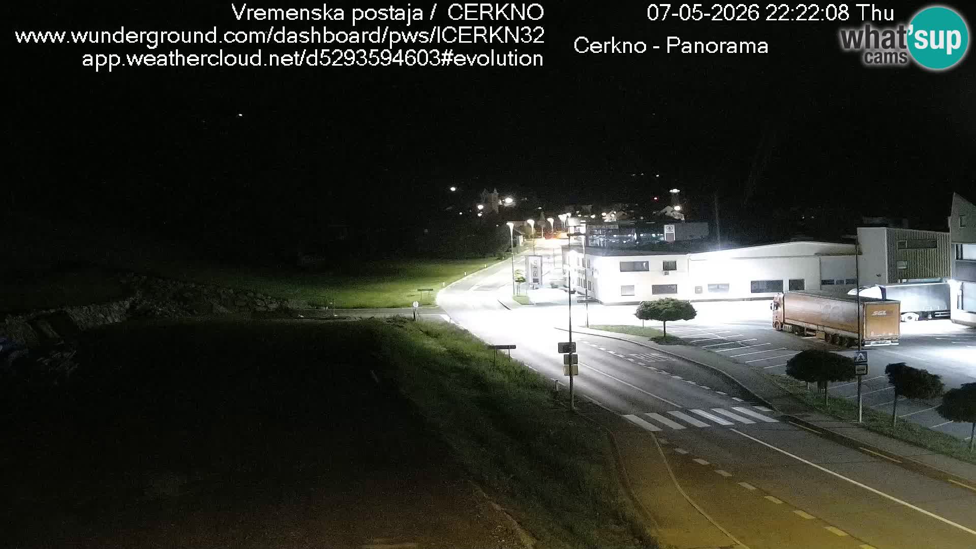 Webcam en direct – Entrée de la ville de Cerkno