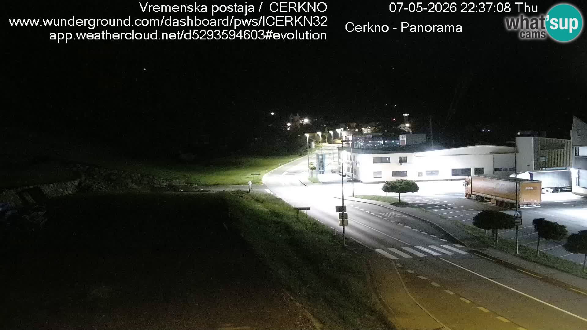 Cerkno city entrance Live Webcam
