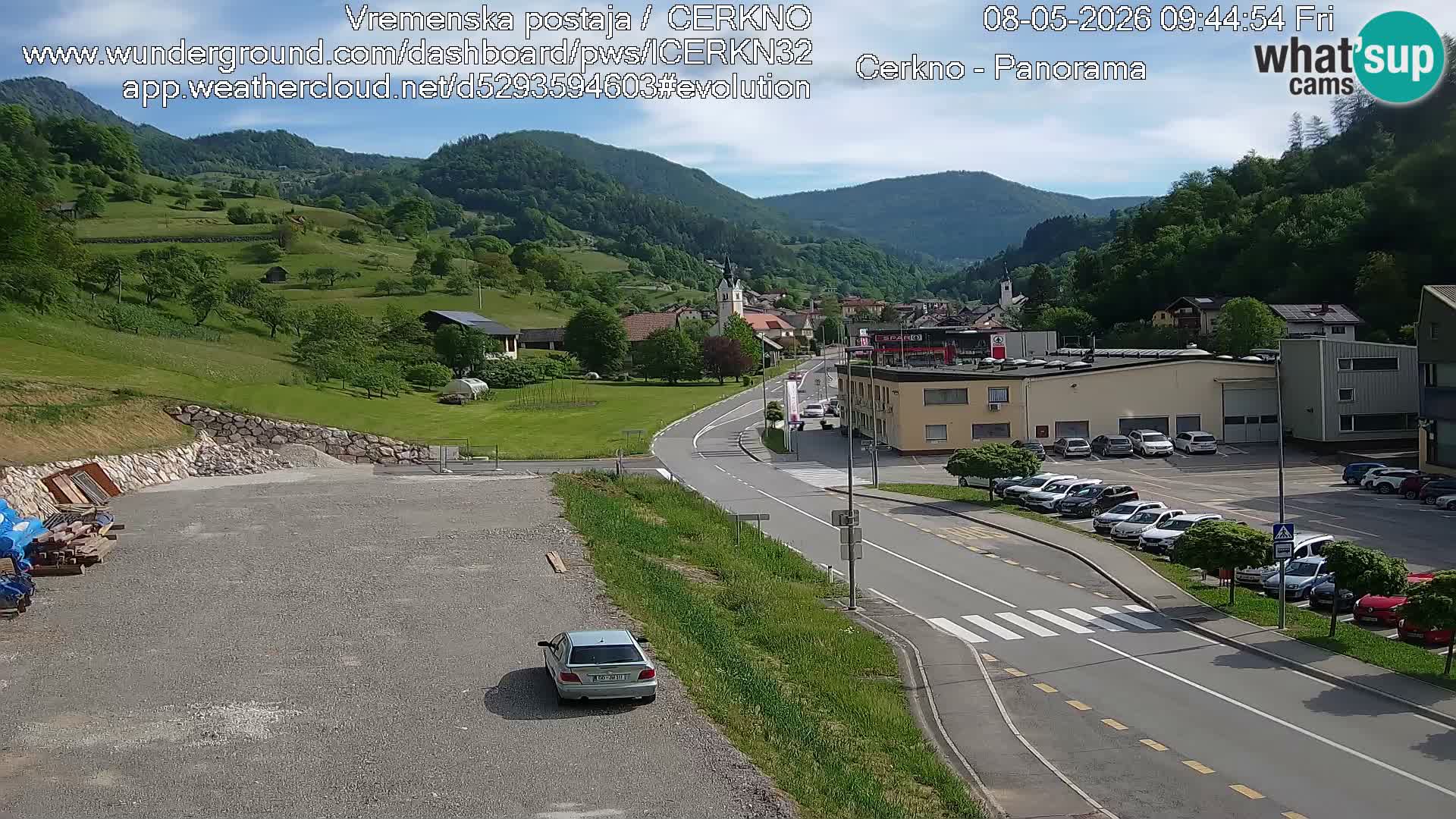 Cerkno entrada a la ciudad Webcam en vivo