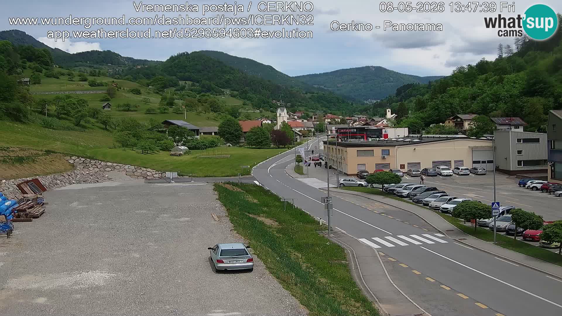 Cerkno entrada a la ciudad Webcam en vivo