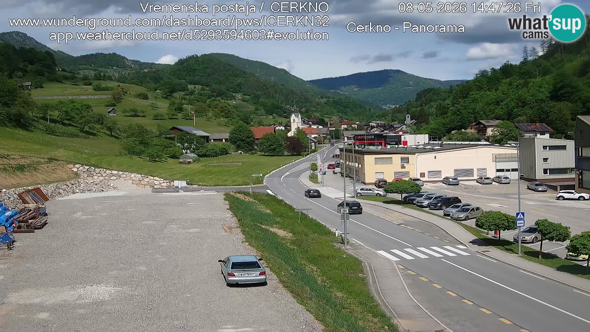 Cerkno entrada a la ciudad Webcam en vivo