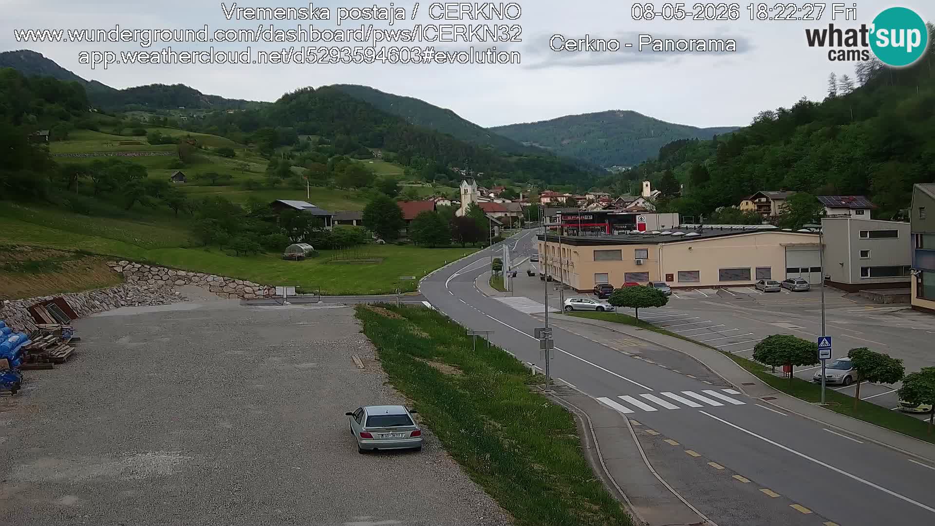 Cerkno ulaz u grad – Kamera uživo