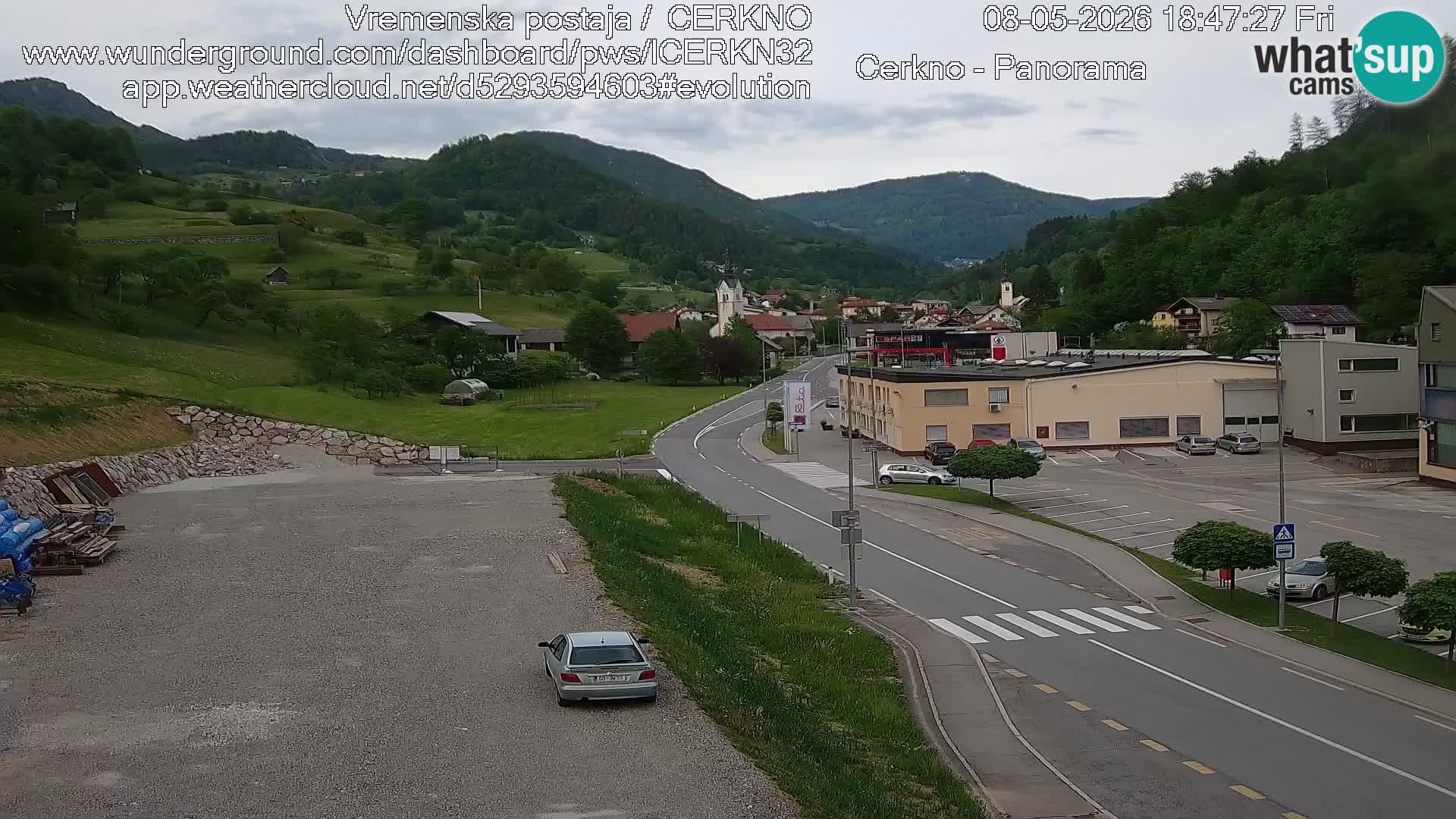 Cerkno ulaz u grad – Kamera uživo