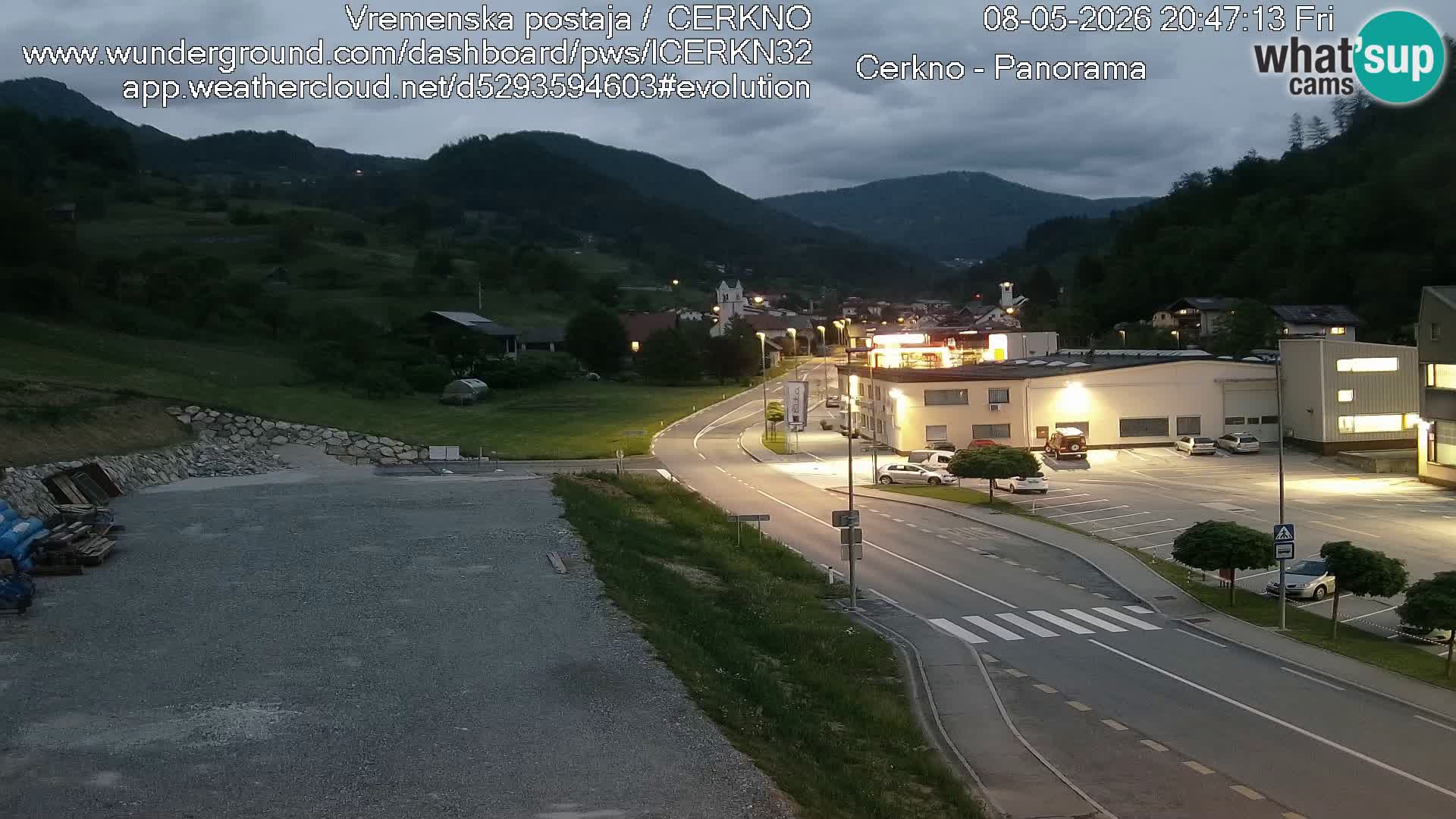 Cerkno ulaz u grad – Kamera uživo